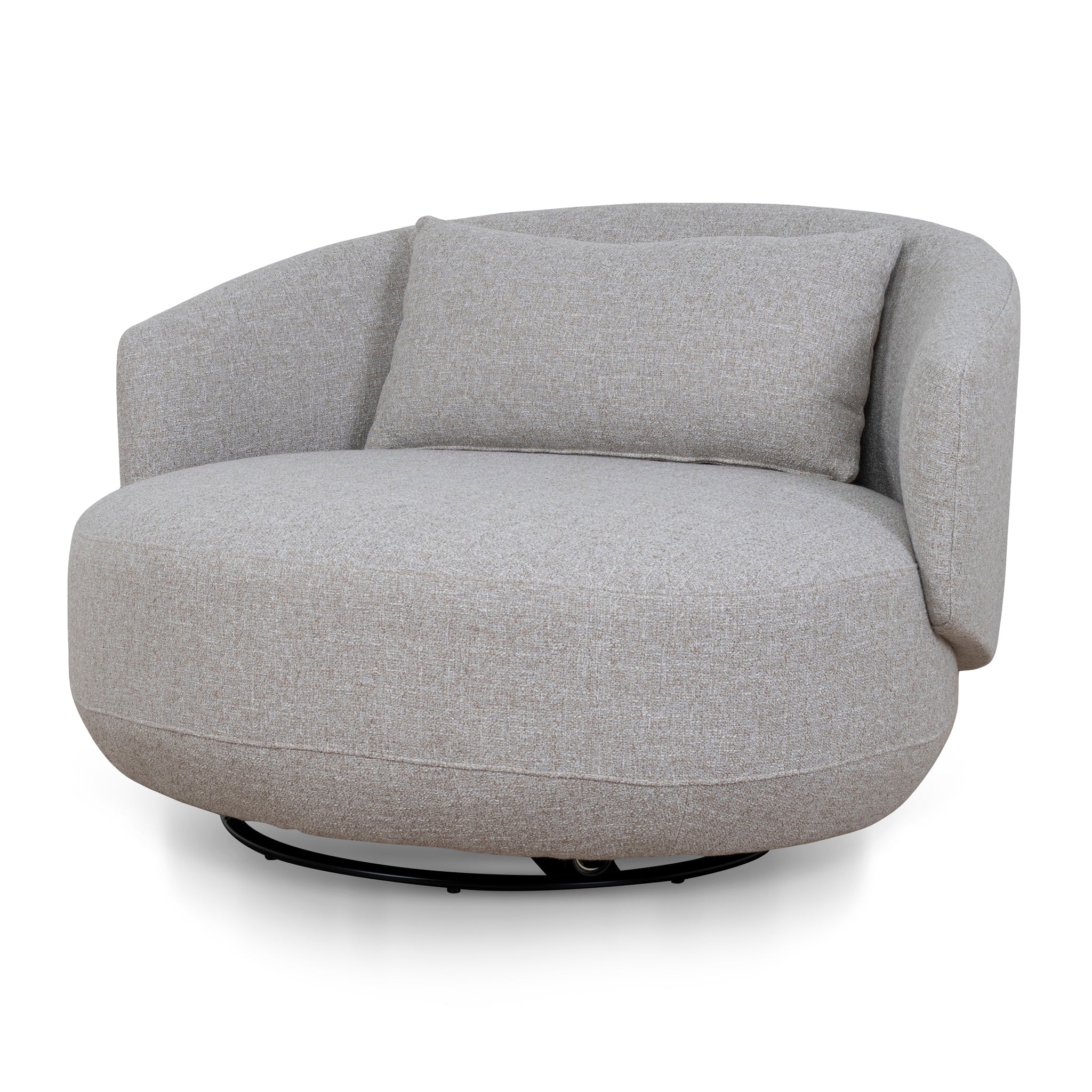 Swivel Armchair – Warm Taupe