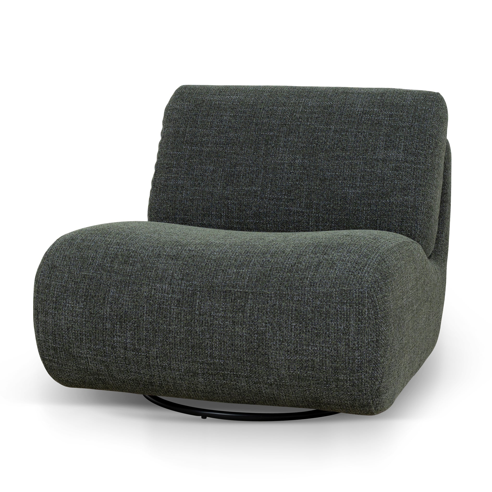 Swivel Lounge Chair – Moss Green (83cm (W) x 93cm (D) x 75cm (H))