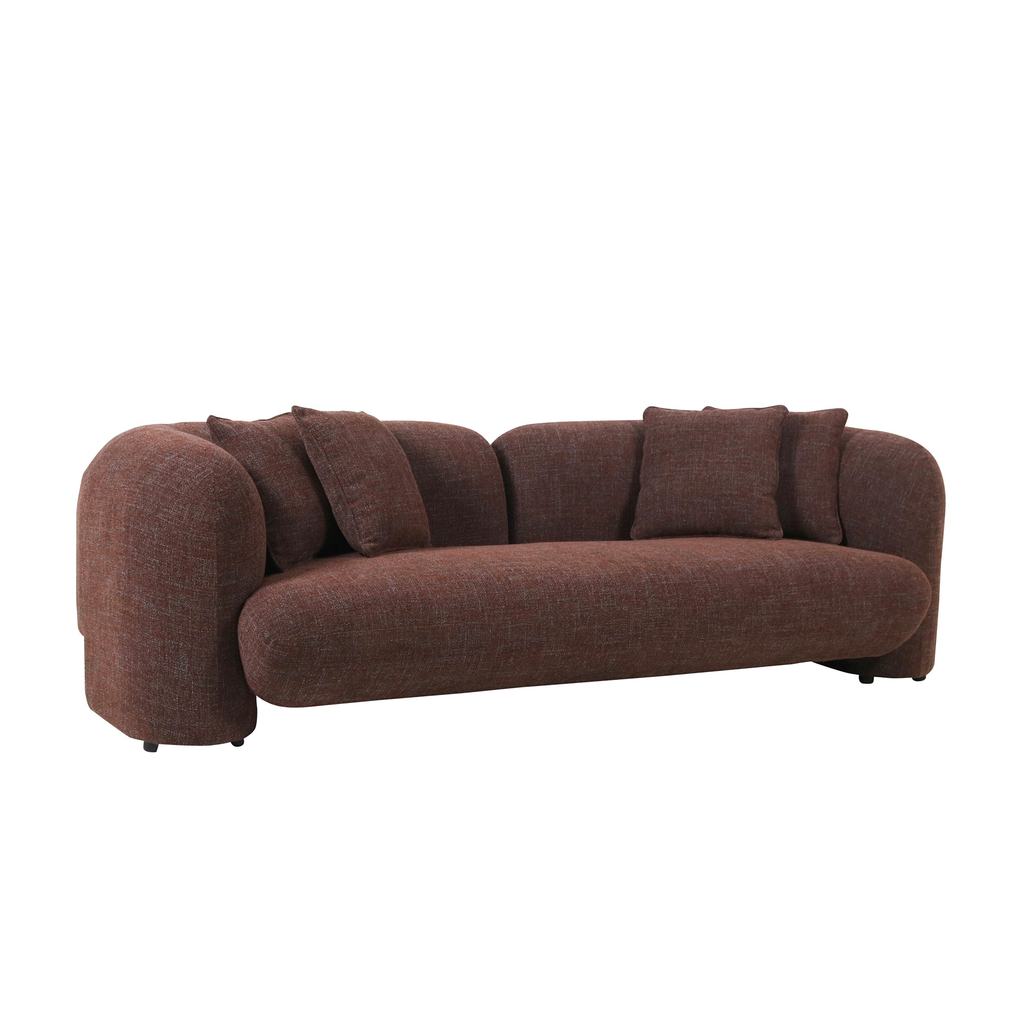 3 Seater Sofa – Moss Brown (263cm (W) x 103cm (D) x 71cm (H))