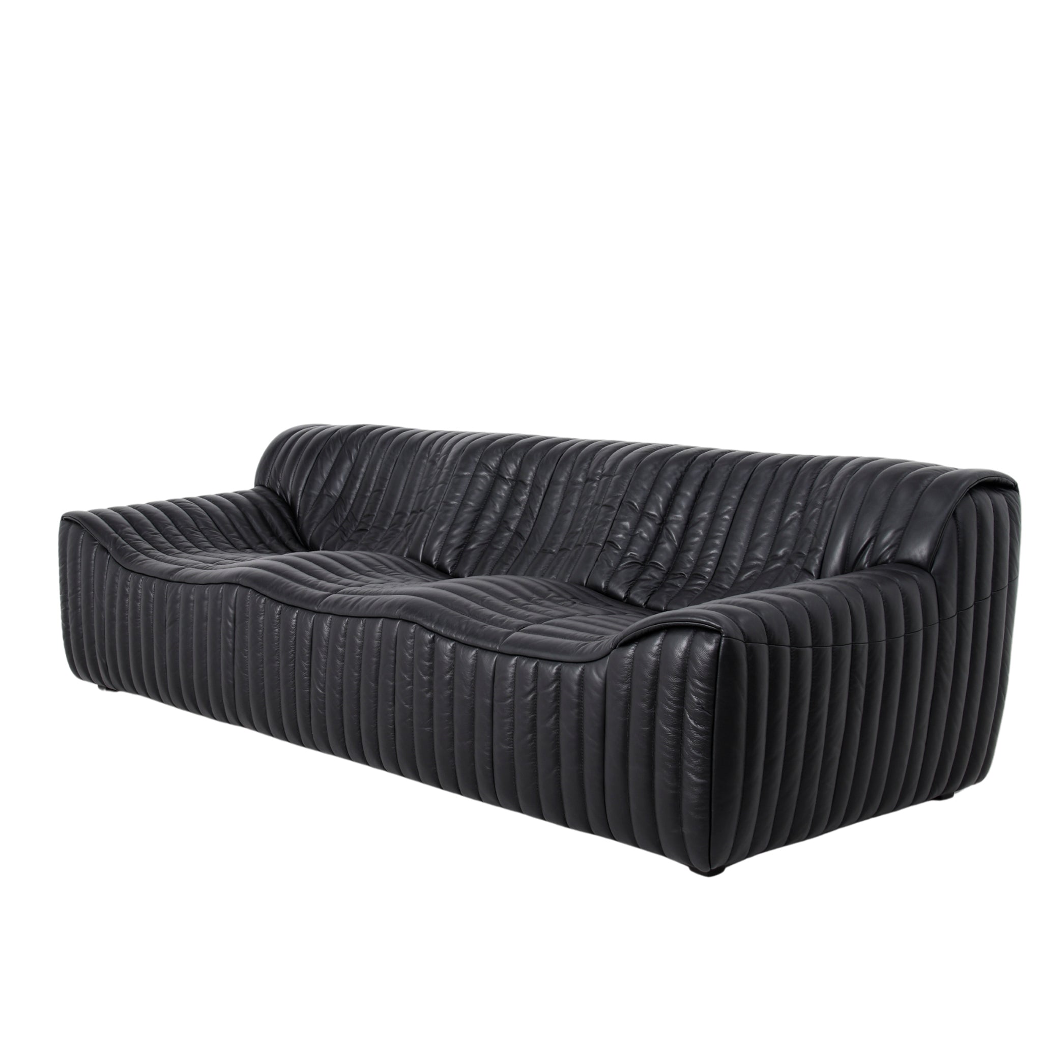 3 Seater Sofa – Black Leather