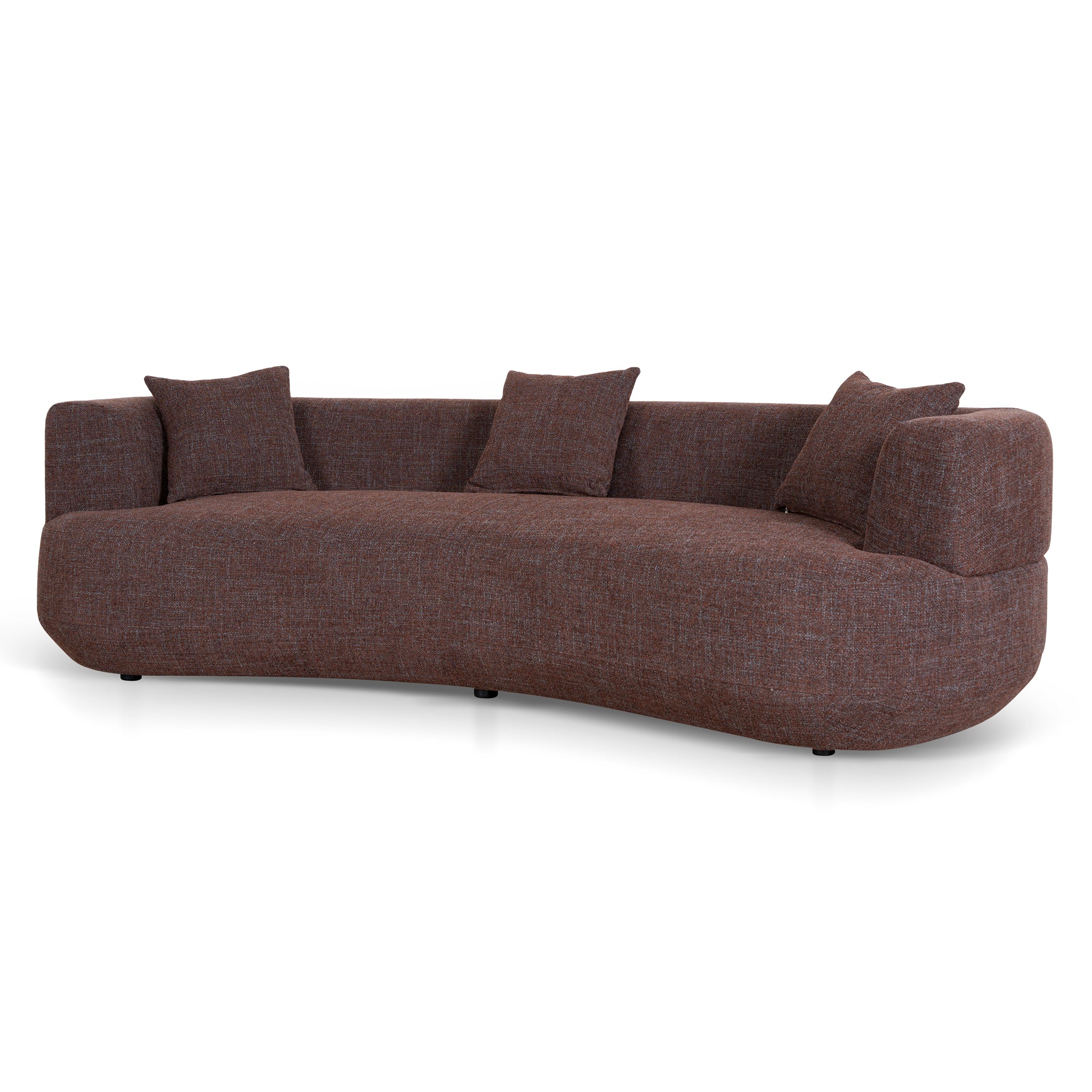 3 Seater Sofa – Moss Brown (262cm (W) x 120cm (D) x 71cm (H))