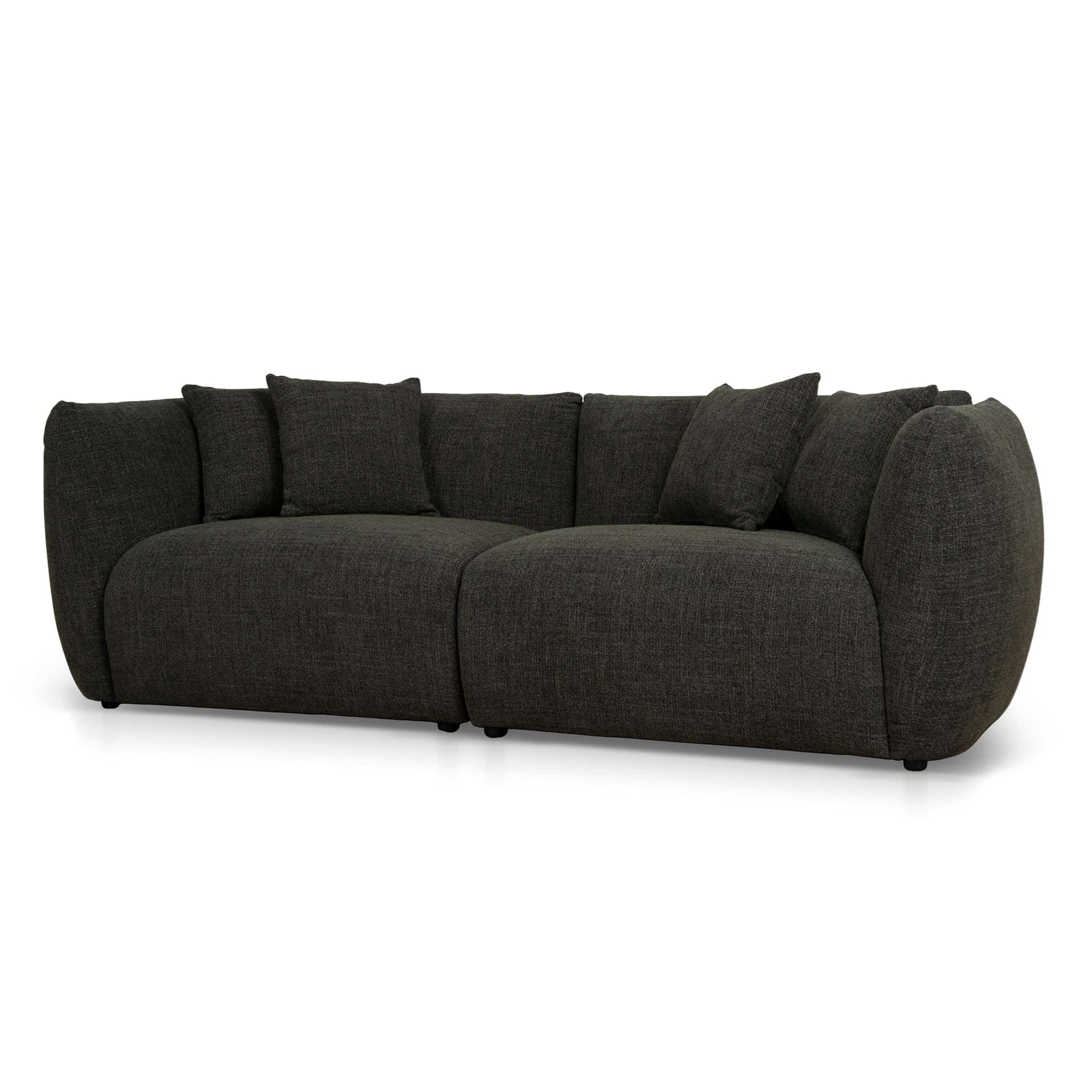 3 Seater Sofa – Kaitoke Green (240cm (W) x 100cm (D) x 76cm (H))