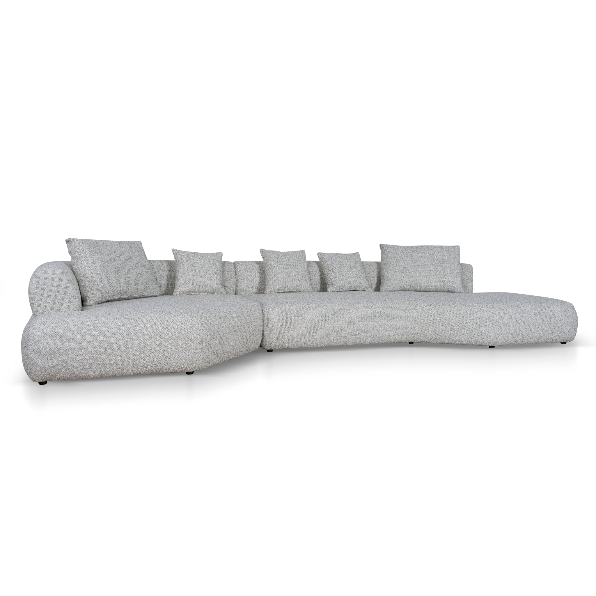 Right Chaise Corner Sofa – Noah Silver Lining