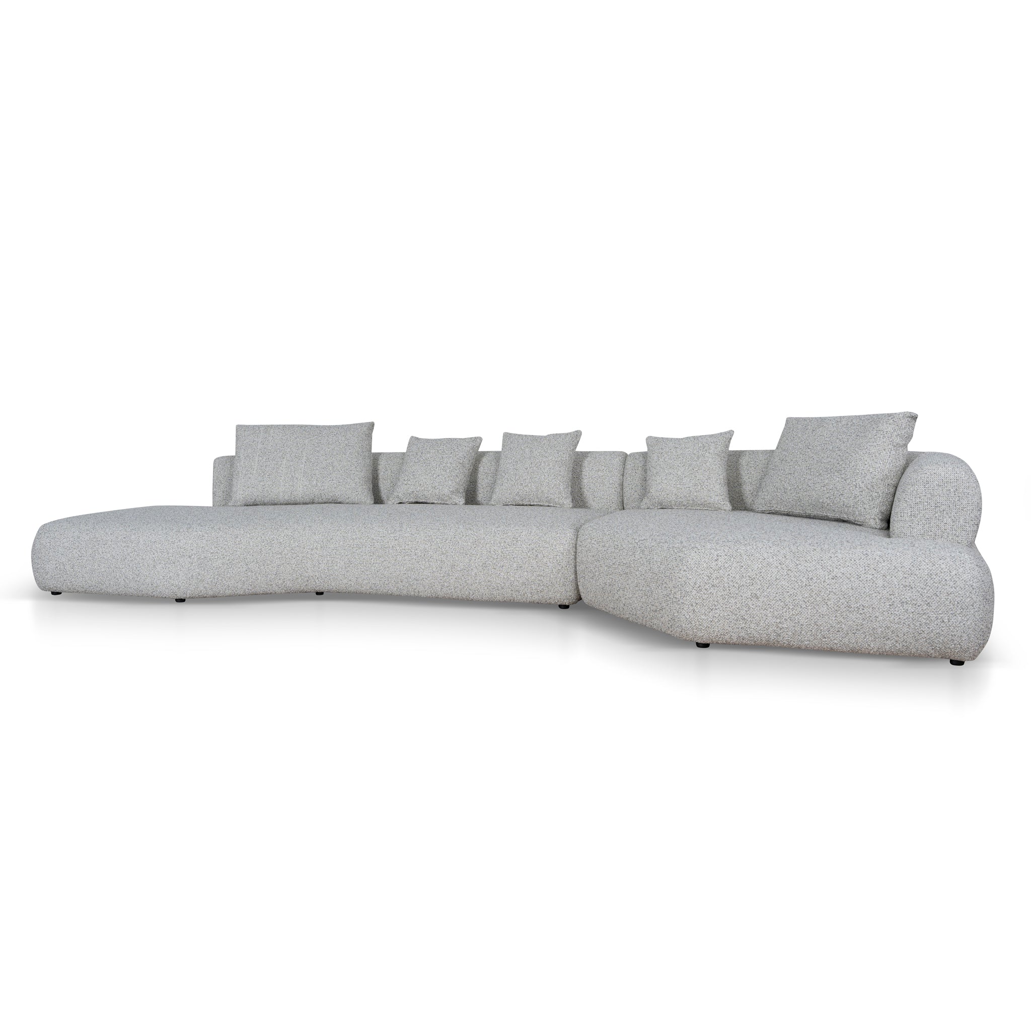Left Chaise Corner Sofa – Noah Silver Lining