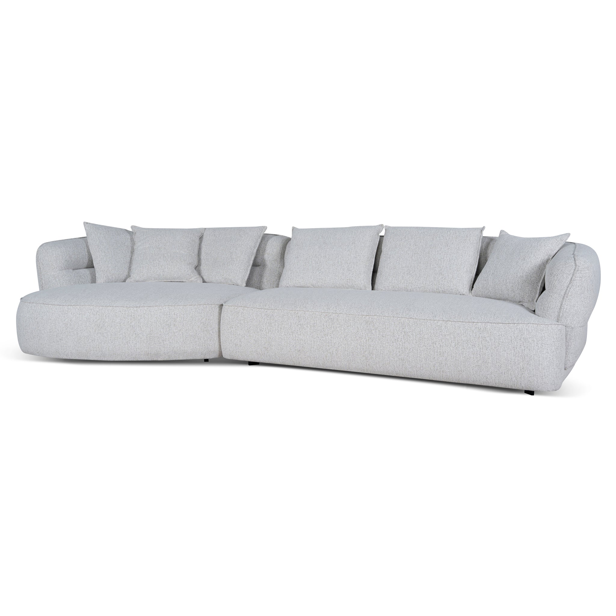 Left Chaise Sofa – Almond Beige