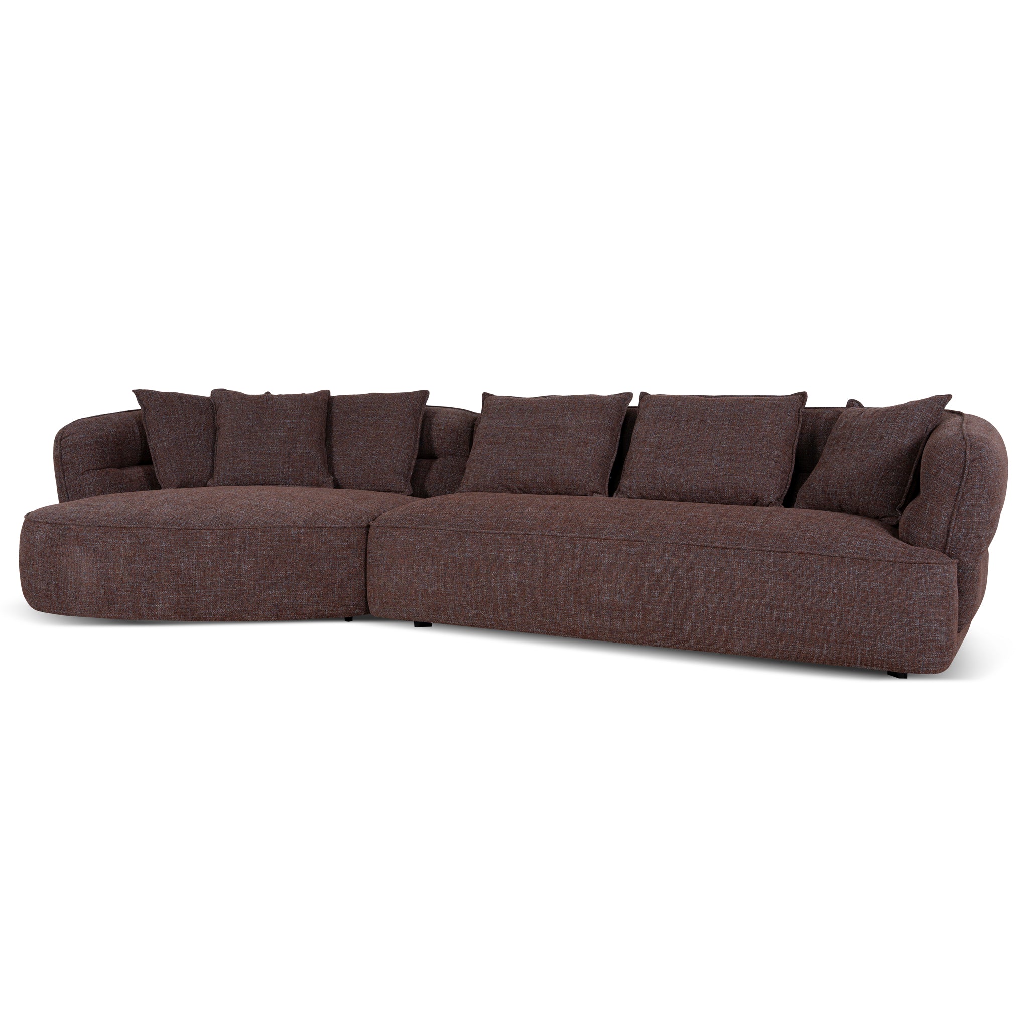 Left Chaise Sofa – Moss Brown