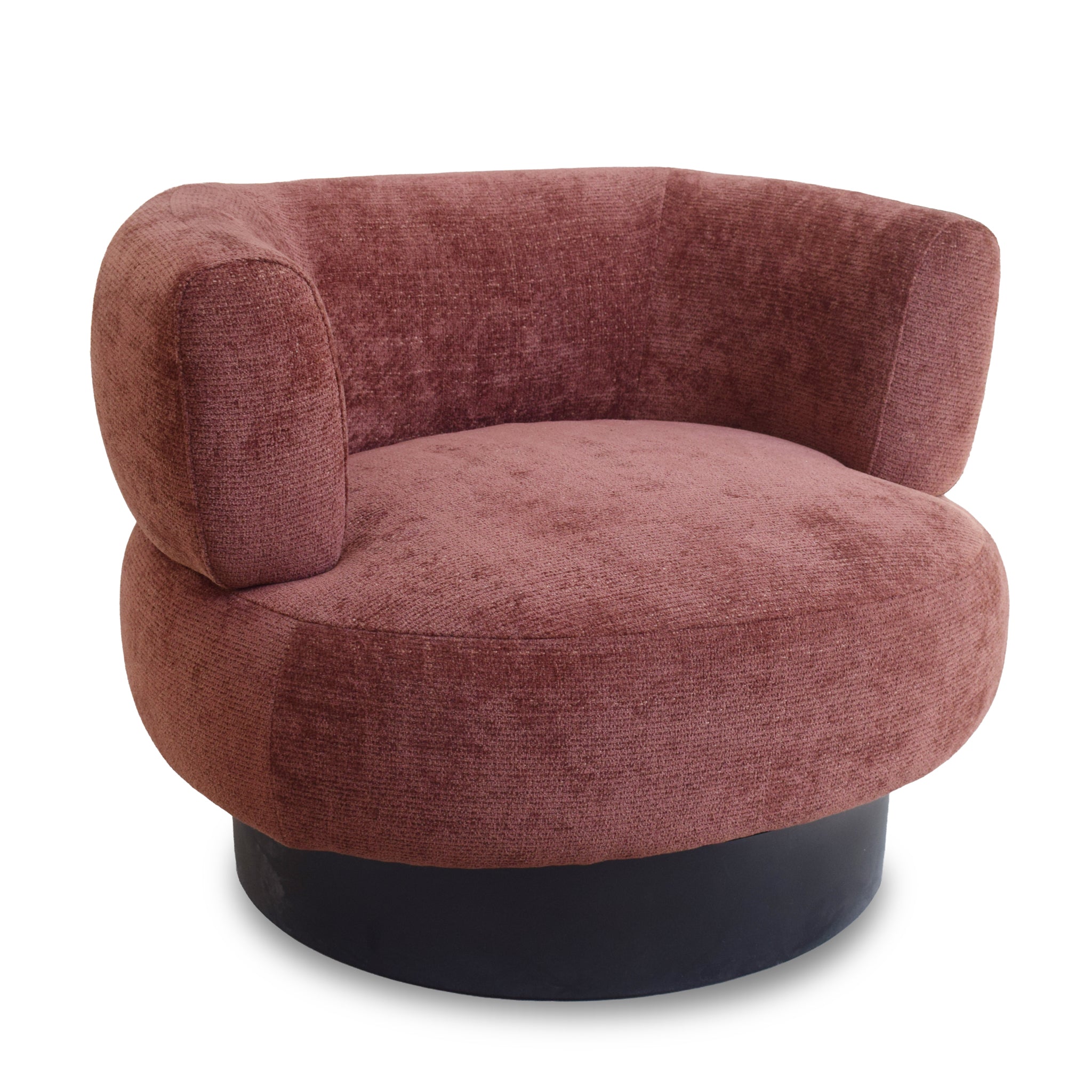 Armchair – Lila Burgundy (92cm (W) x 82cm (D) x 69cm (H))