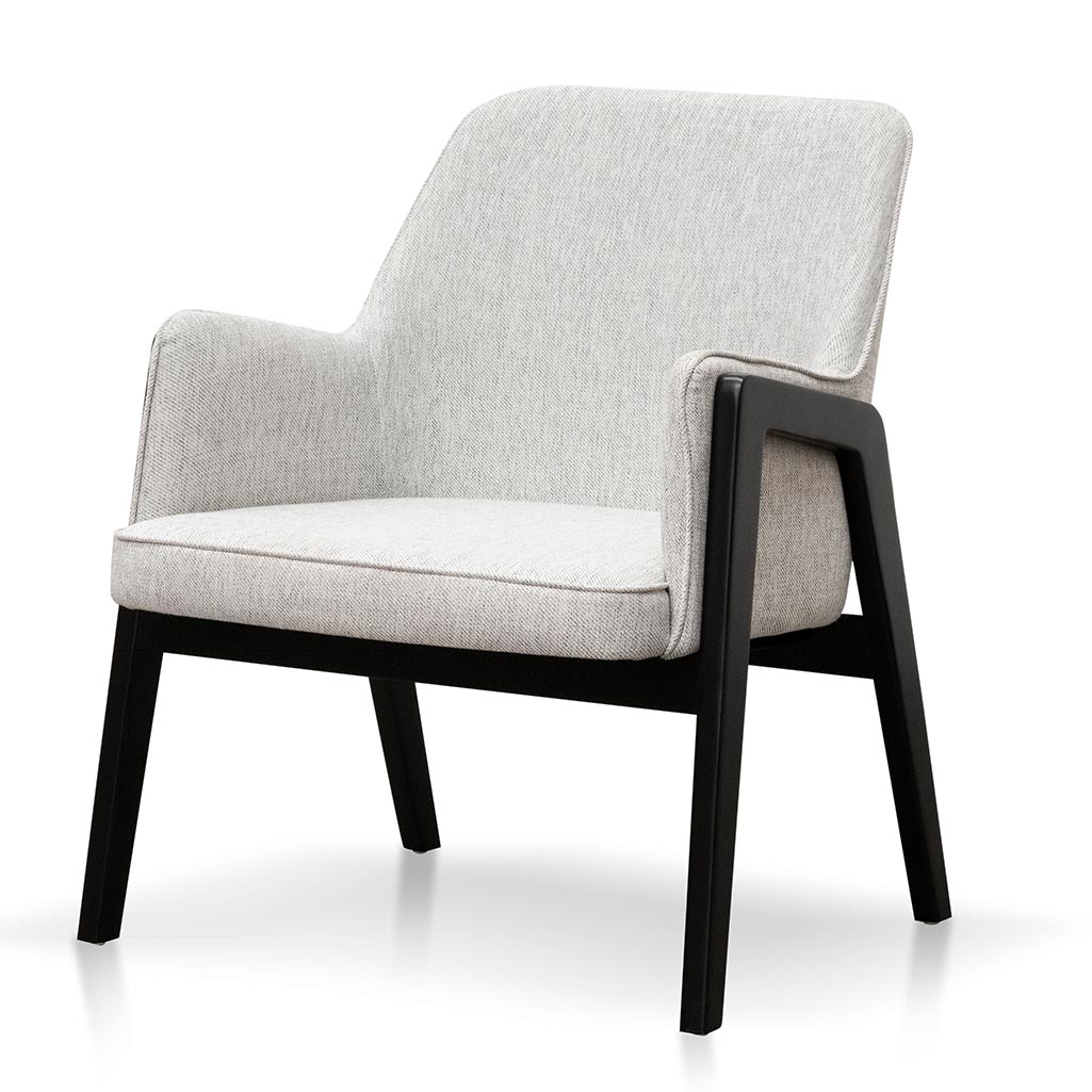 Fabric Lounge Chair – Silver Grey
