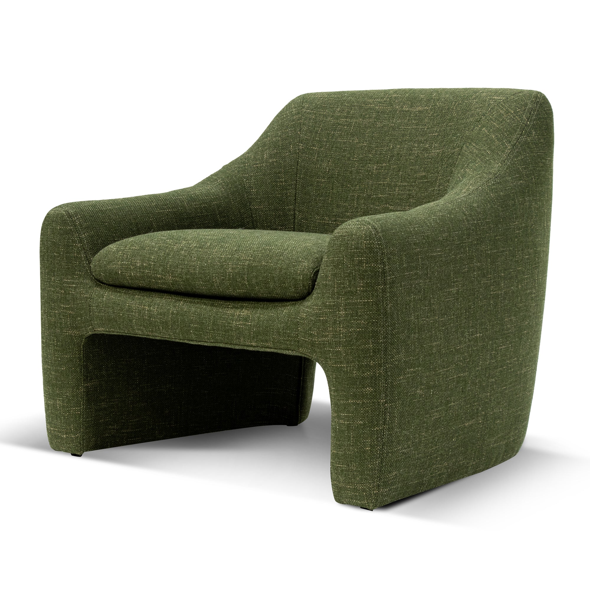 Fabric Armchair – Khaki Green
