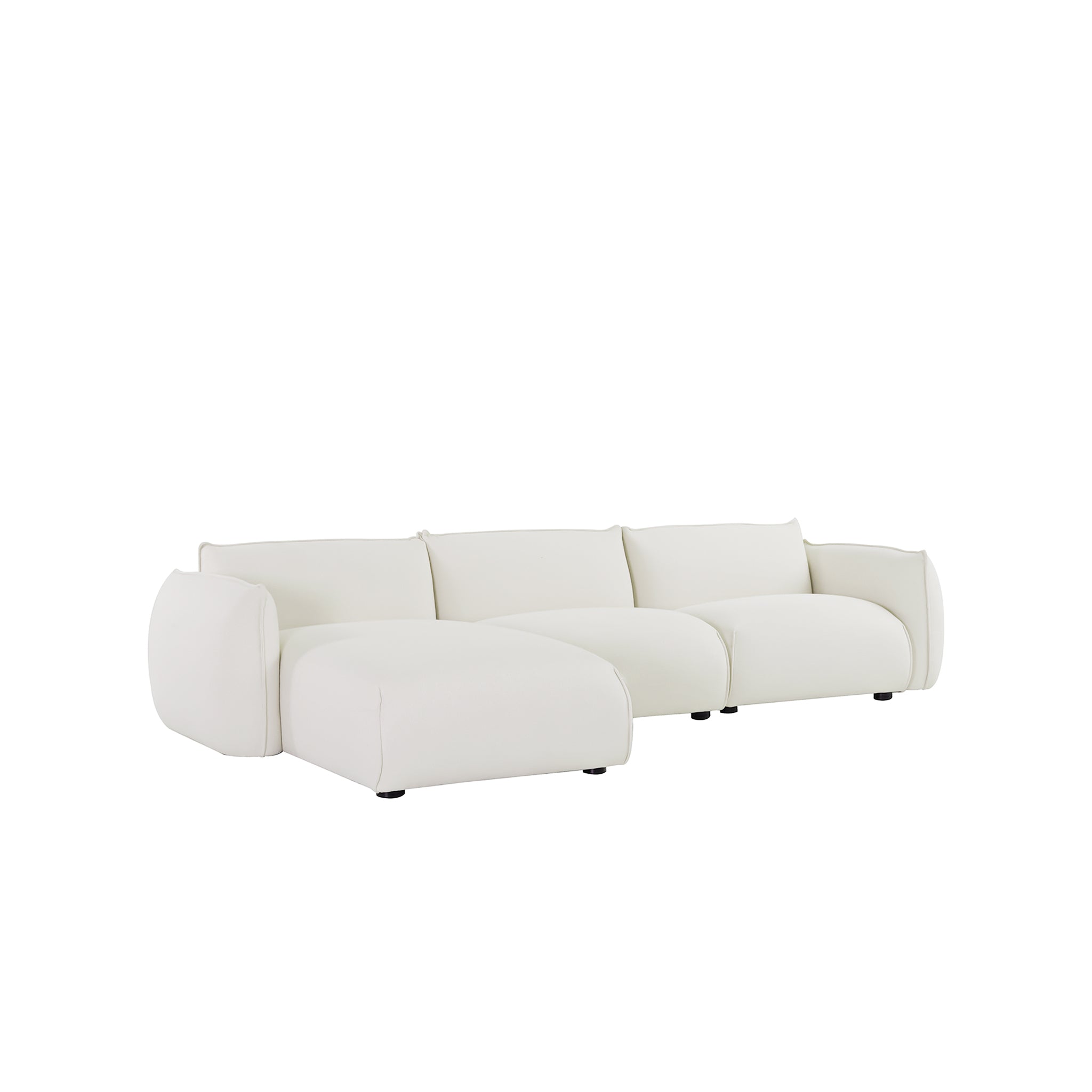 3 Seater Left Chaise Sofa – Beige