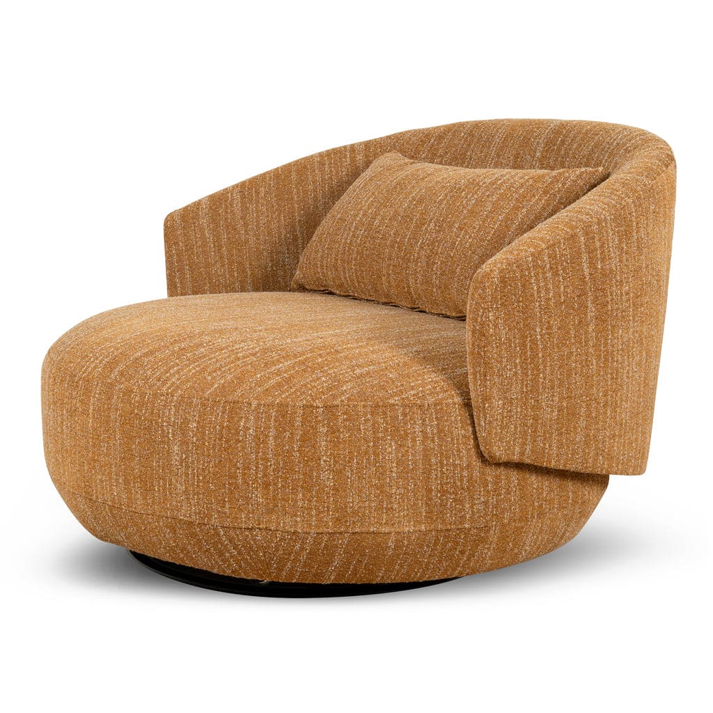 Swivel Armchair – Ginger Brown