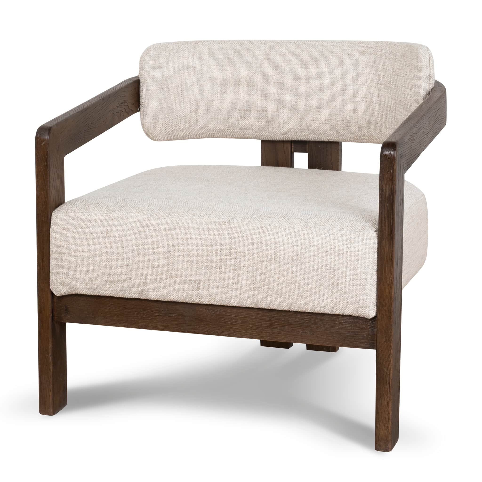 Walnut Armchair – Linen