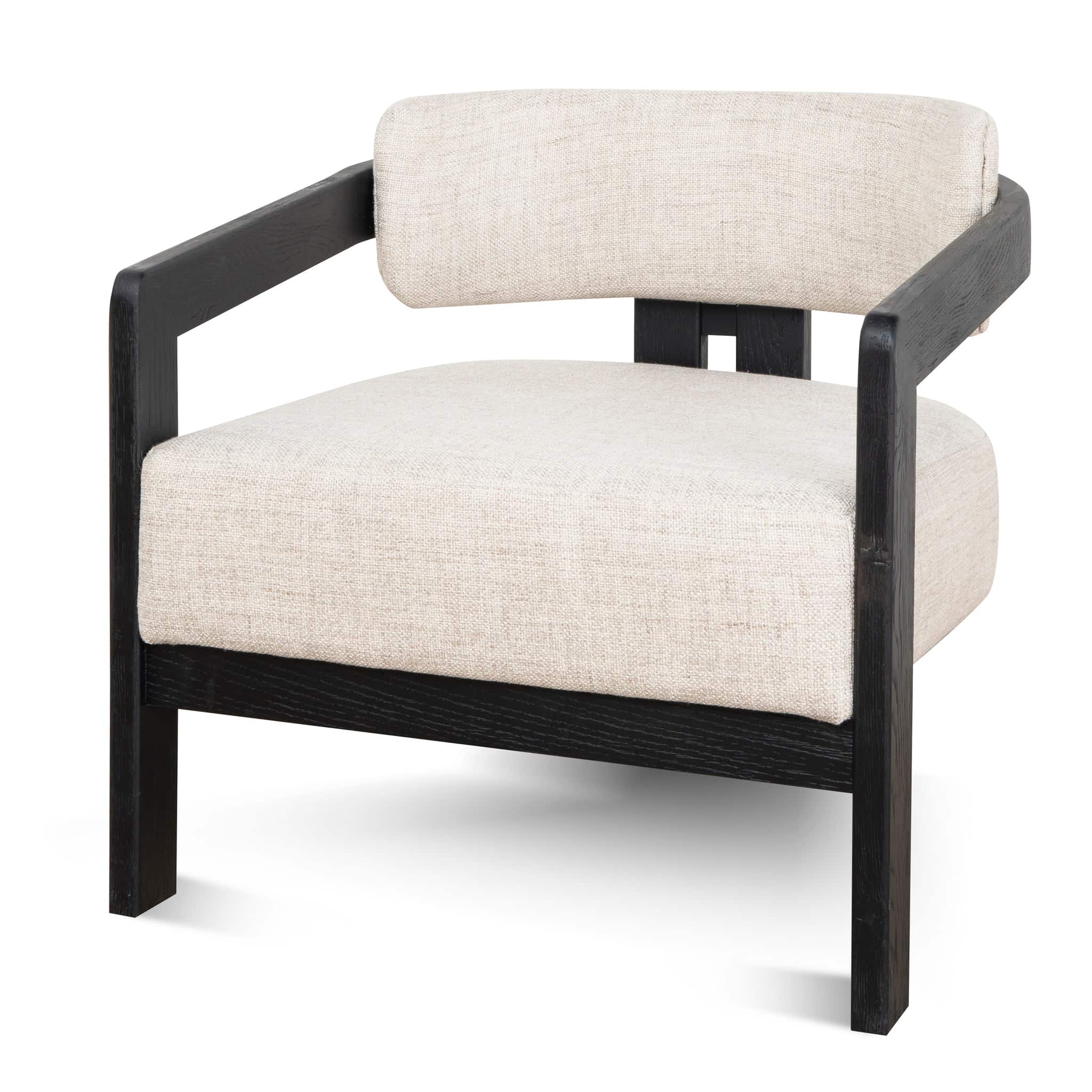 Black Armchair – Linen