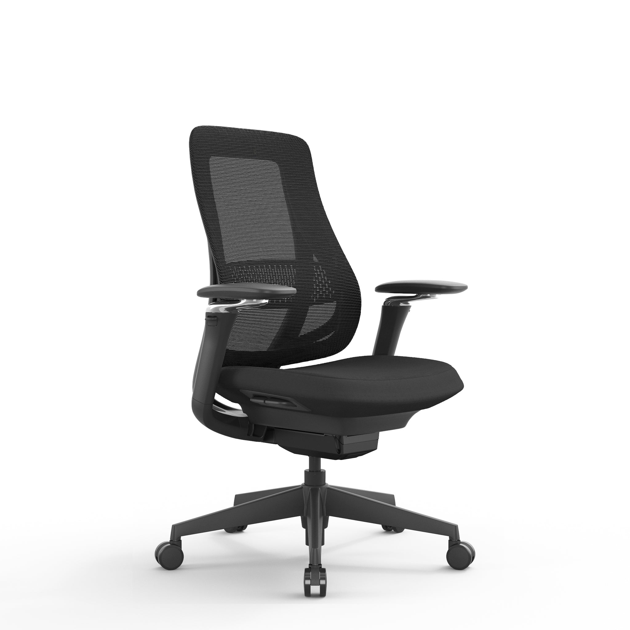 Mesh Office Chair – Full Black (69.5cm (W) x 64.5cm (D) x 101.5-111.5cm (H))