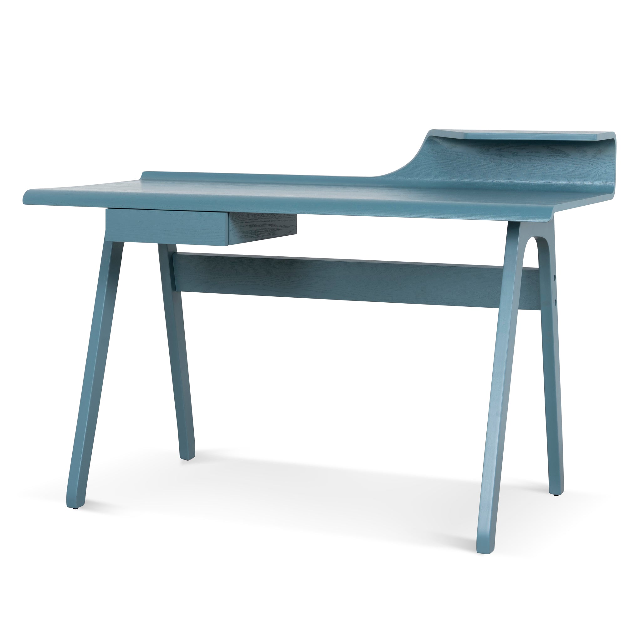 Wooden Home Office Desk – Light Blue (125cm (W) x 60cm (D) x 89.5cm (H))