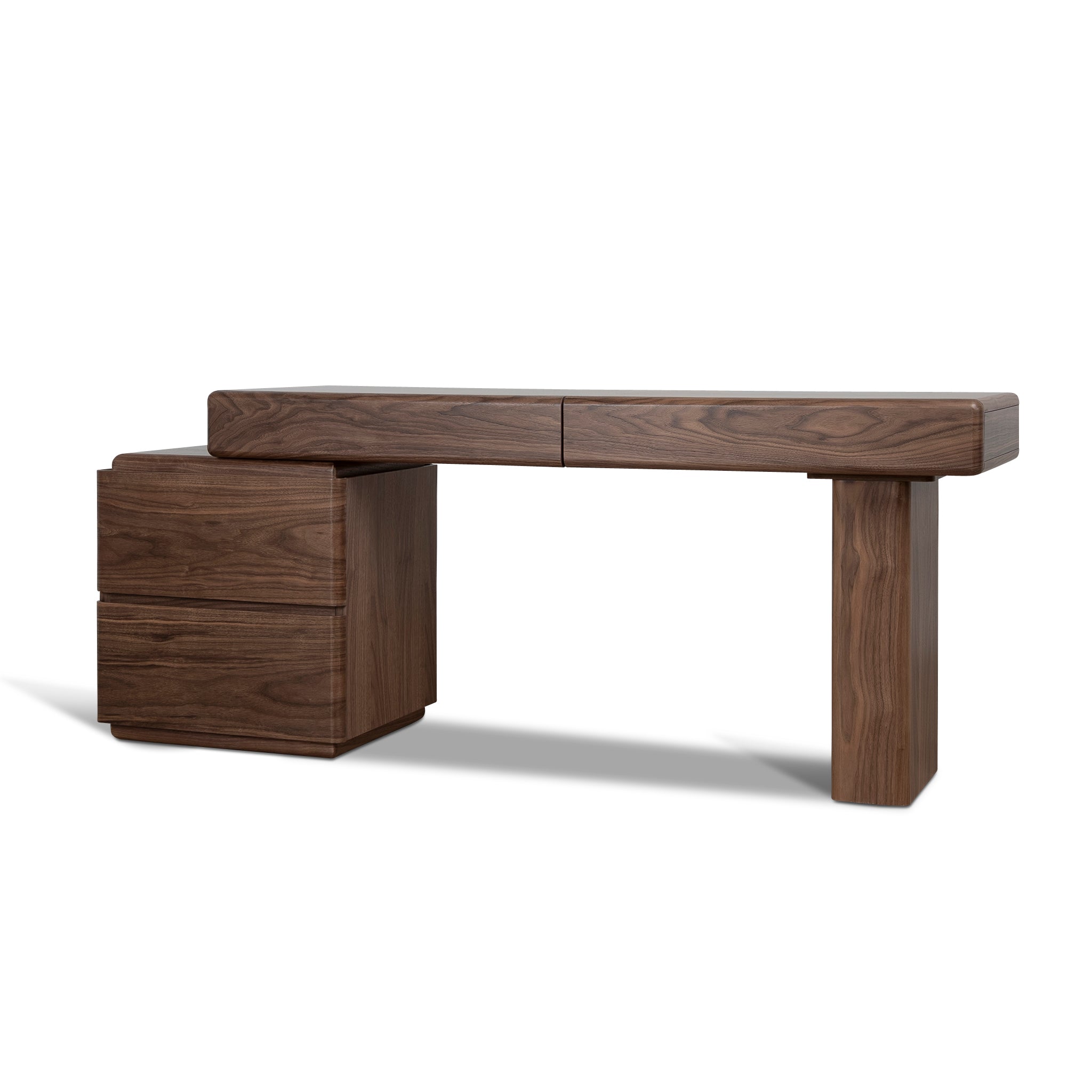 1.6m Office Desk – Walnut Veneer