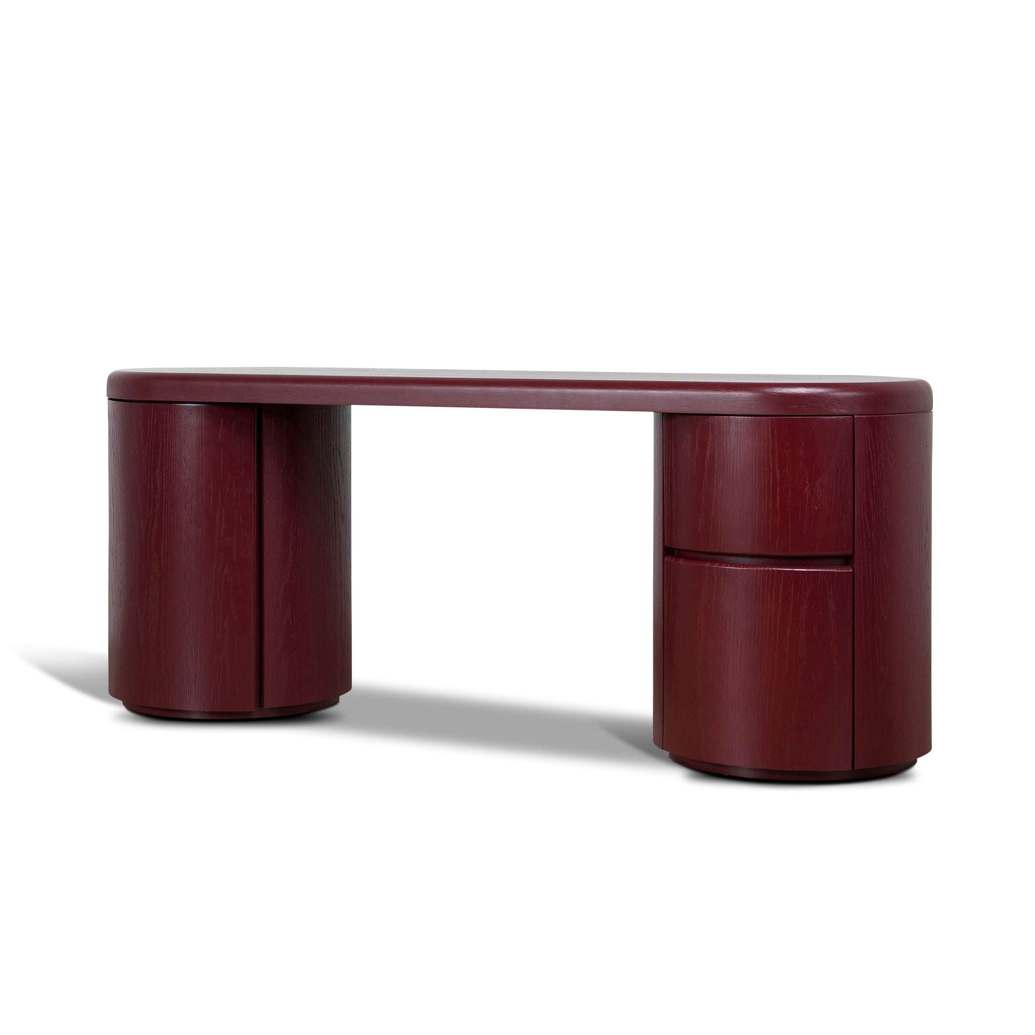 1.9m Office Desk – Burgundy Red