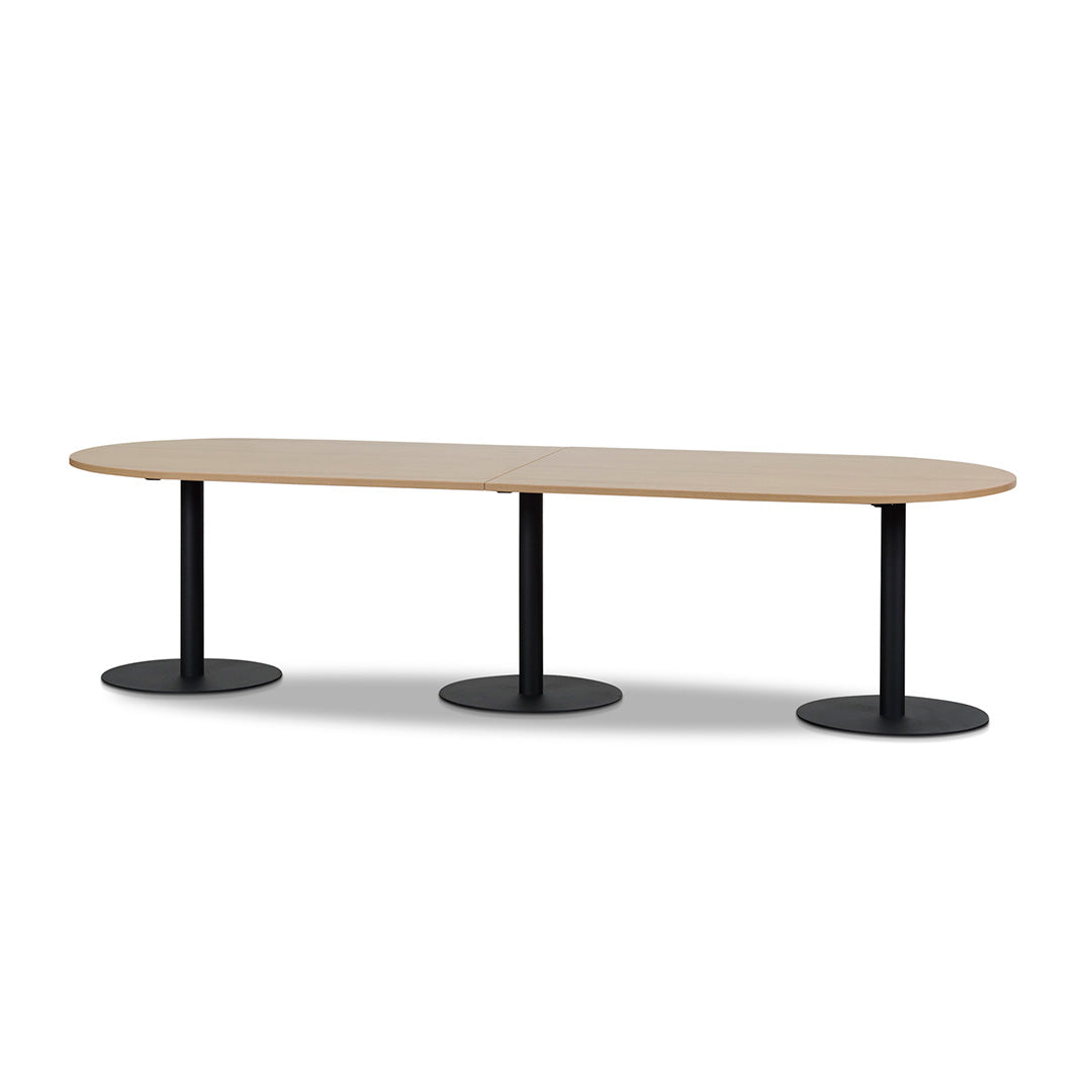 3m Oval Meeting Table – Natural