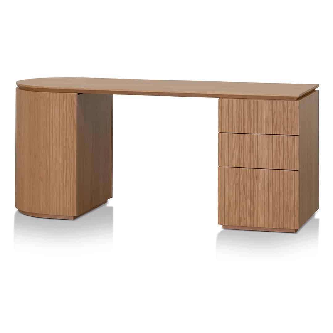 1.77m Right Drawer Office Desk – Natural Oak