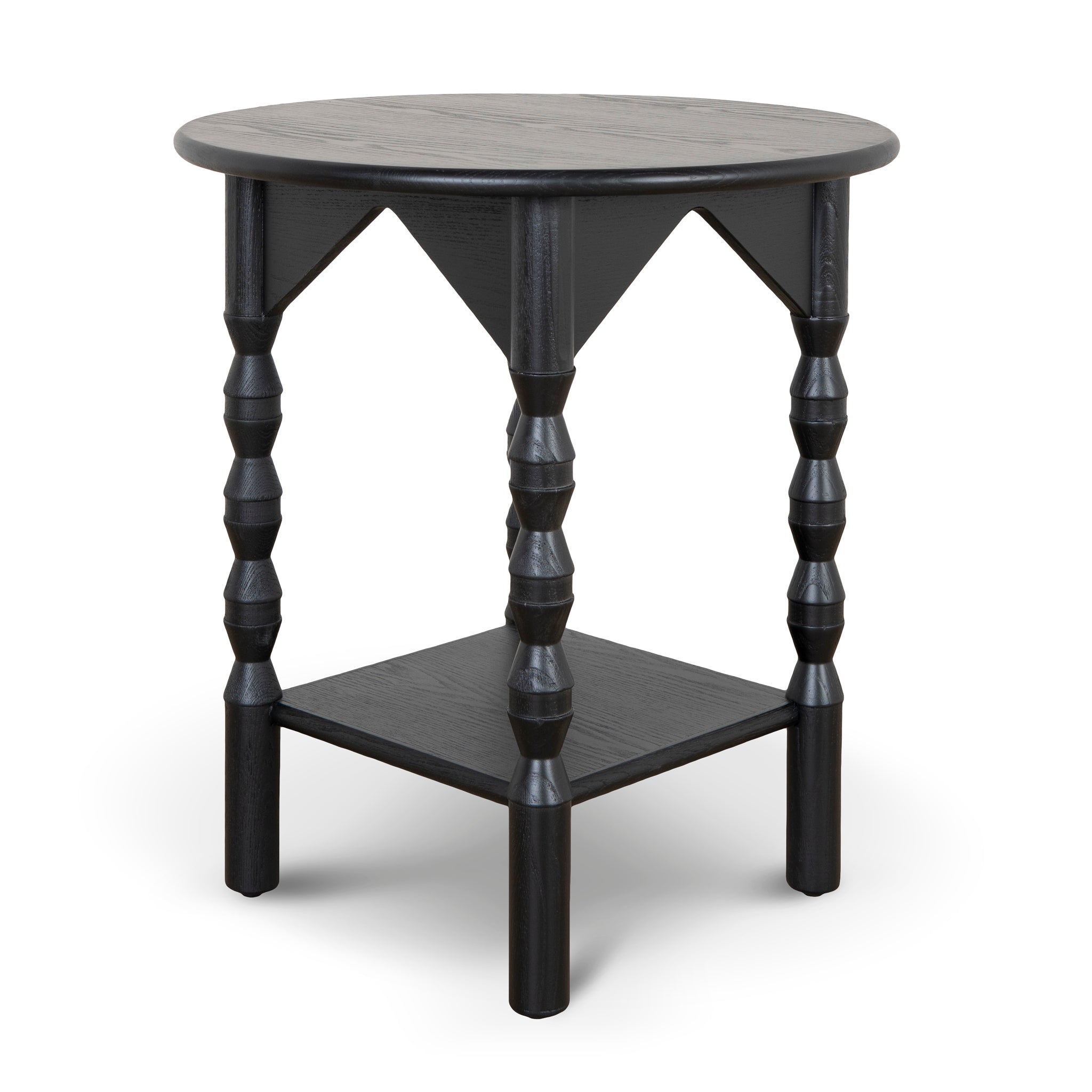 52cm Side Table – Full Black