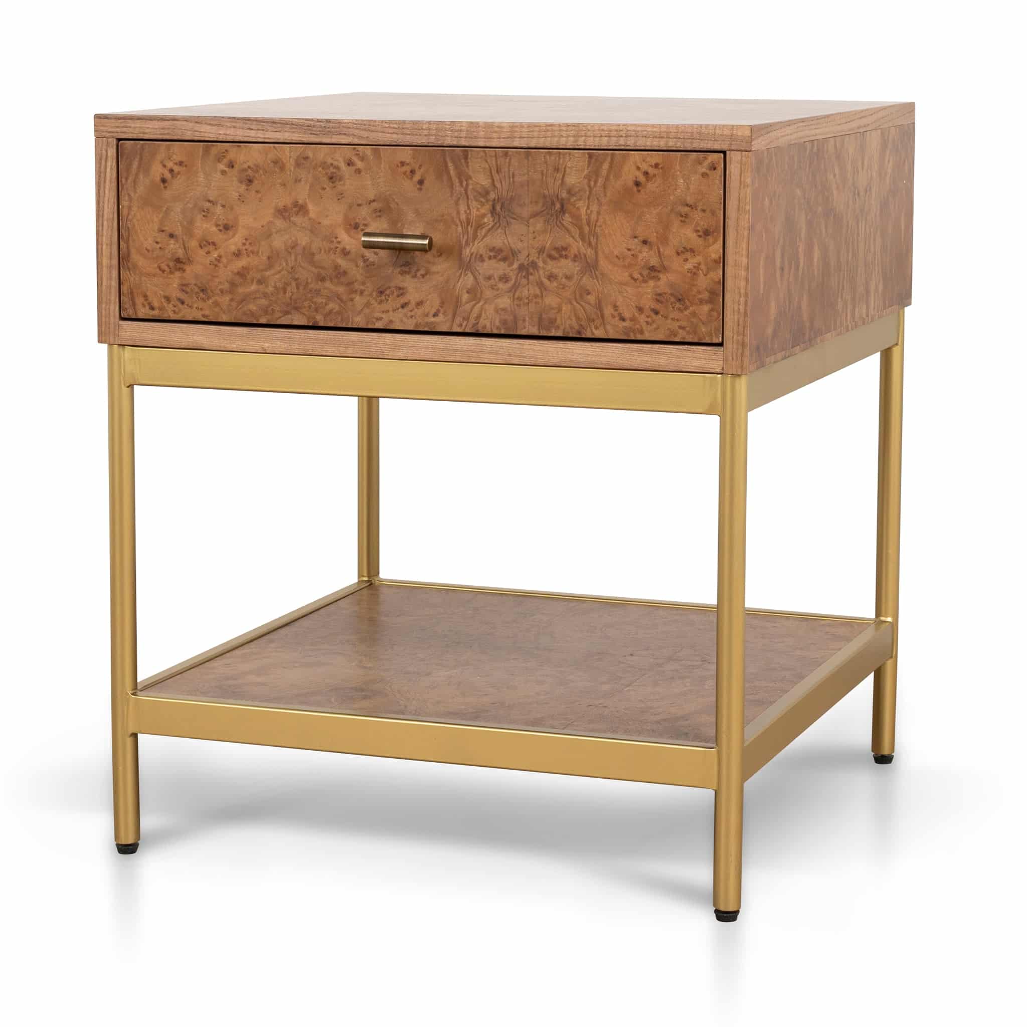 50cm Square Bedside Table – Natural