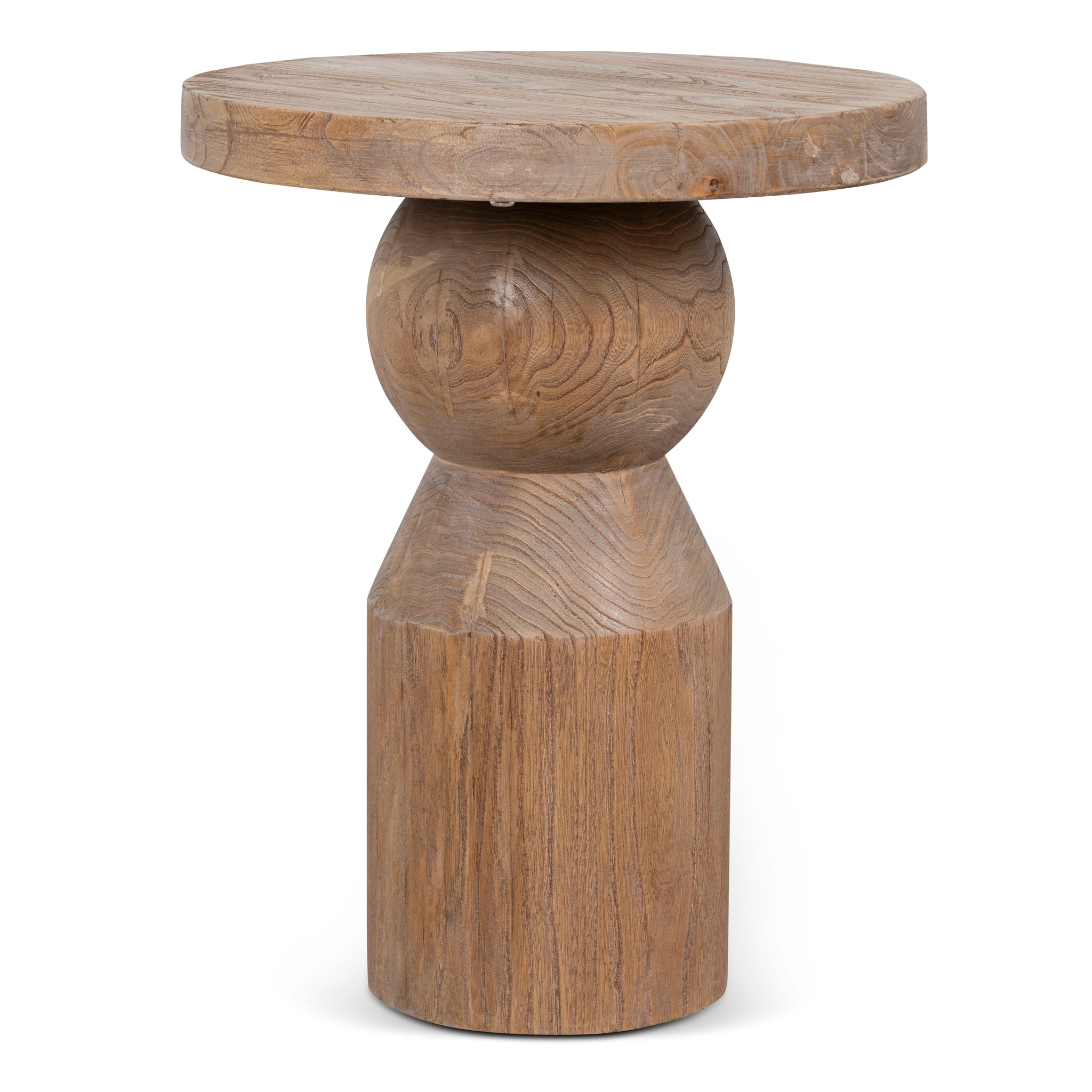 40cm Round Side Table – Natural