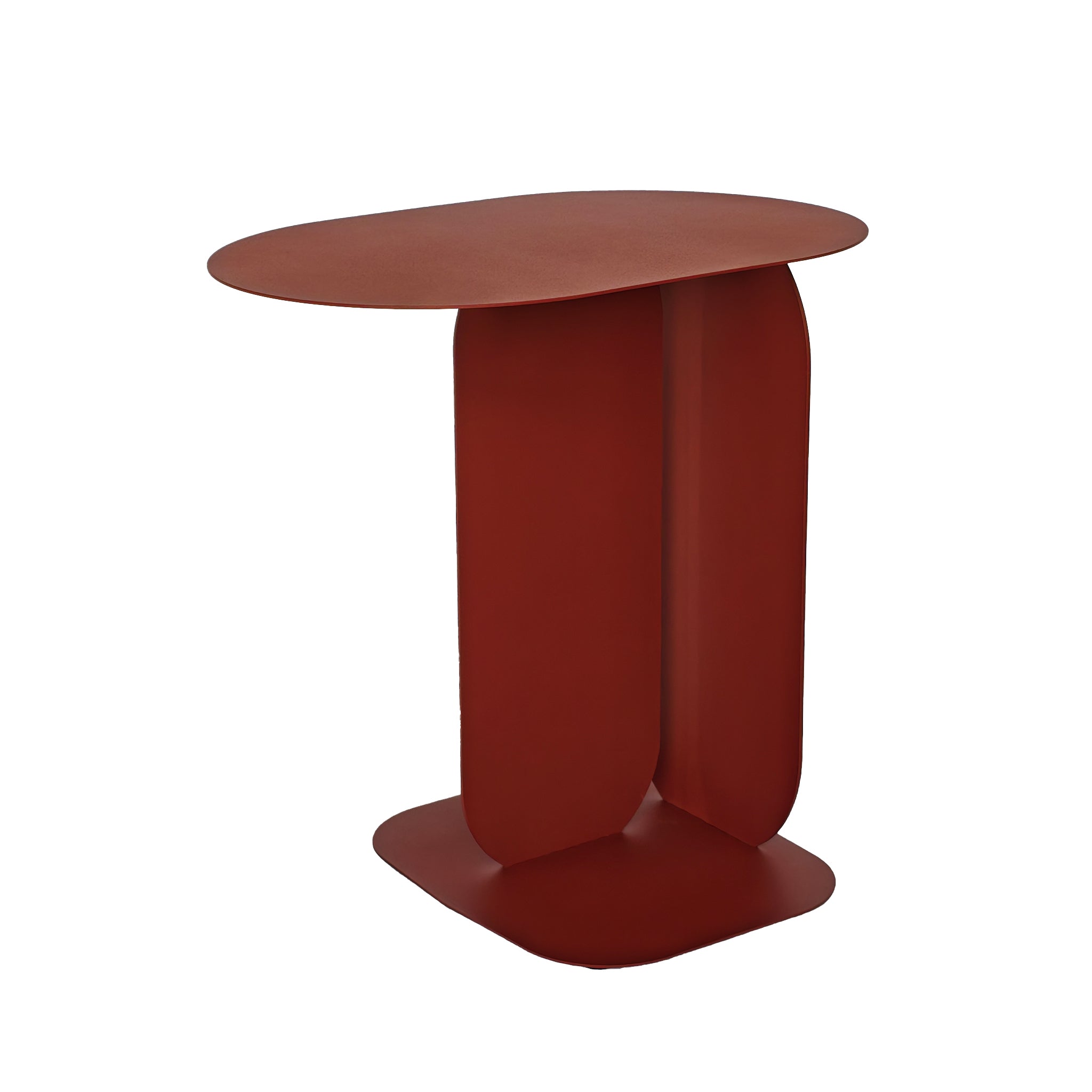 45cm Side Table – Burgundy Red