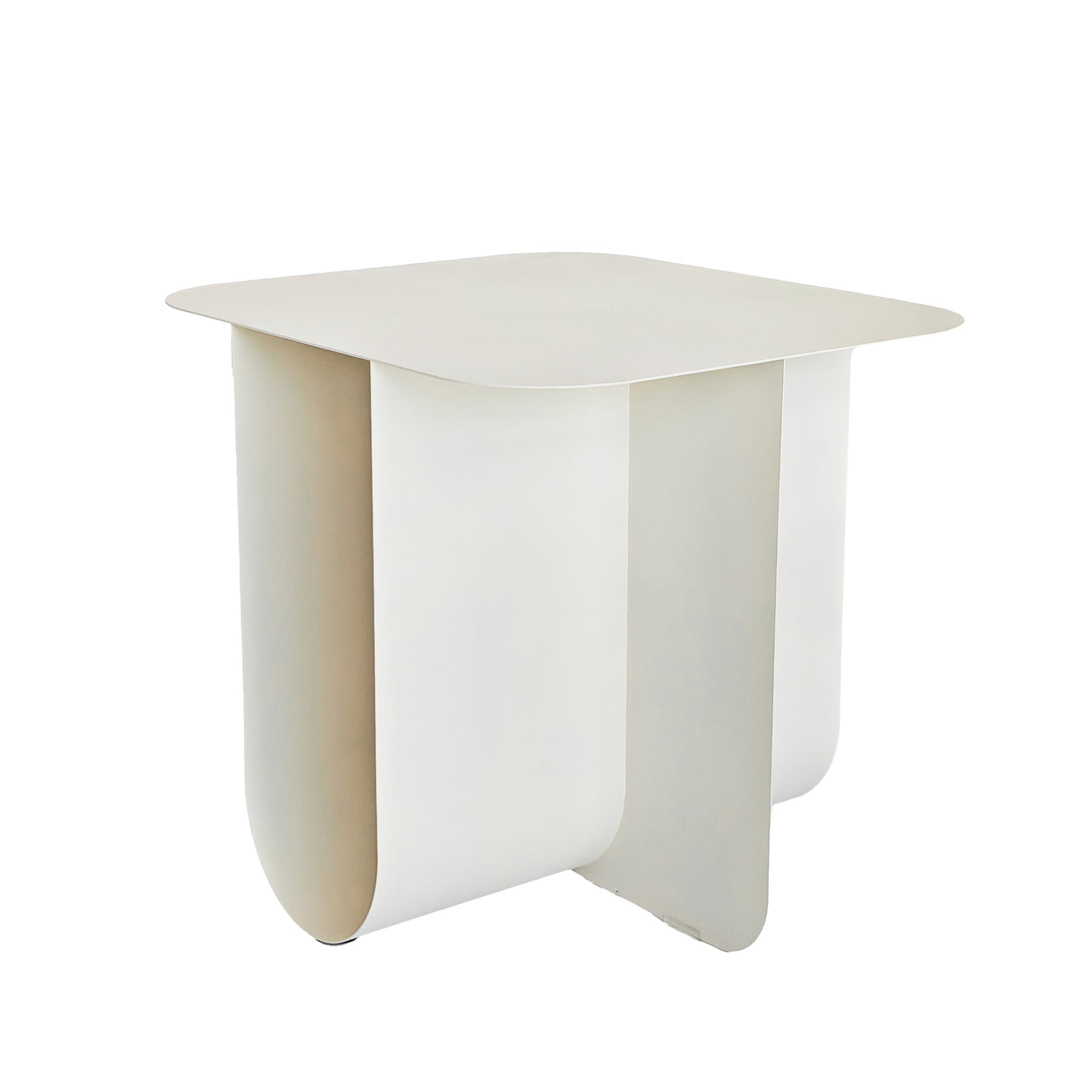 45cm Side Table – Ivory White