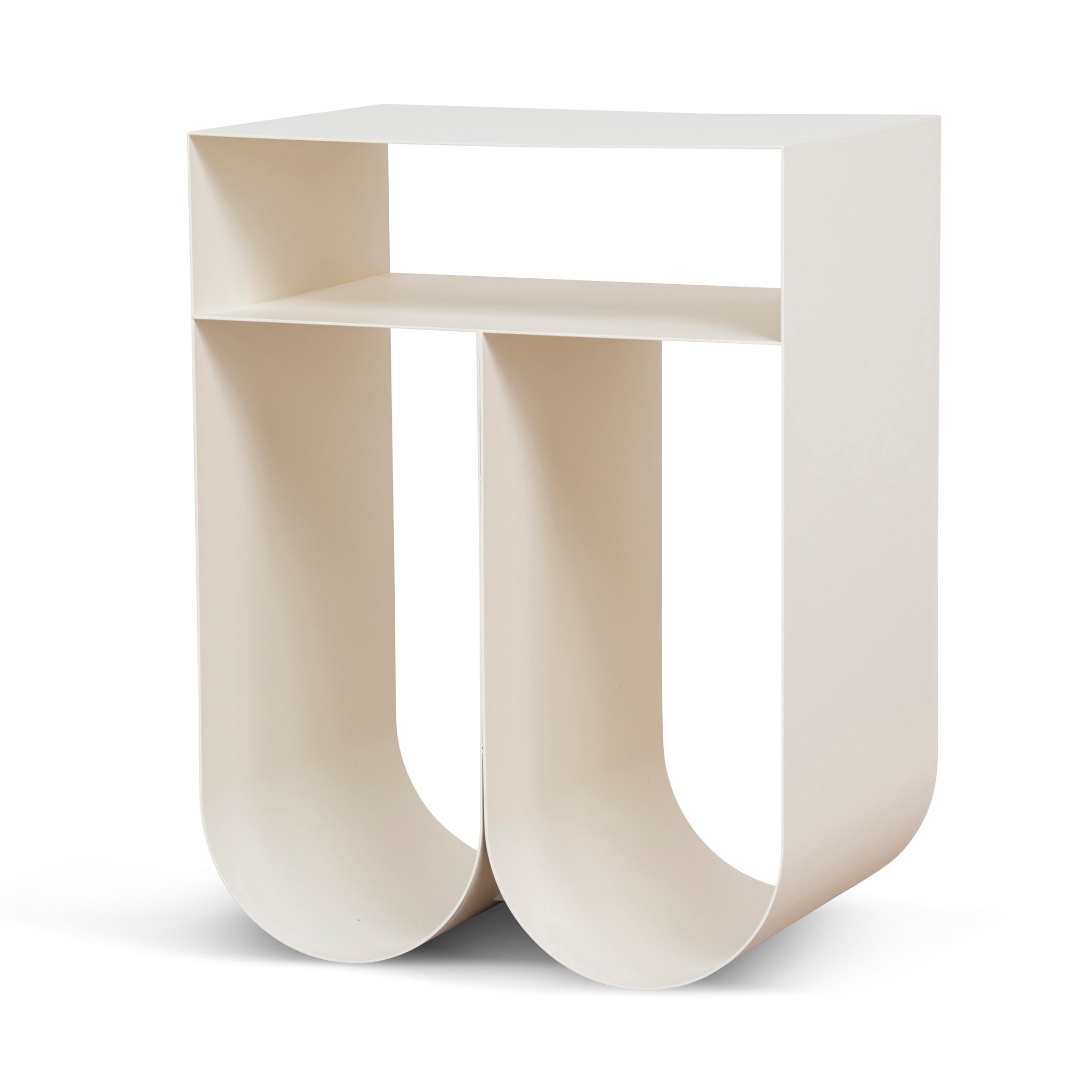 35.5cm Side Table – Ivory White