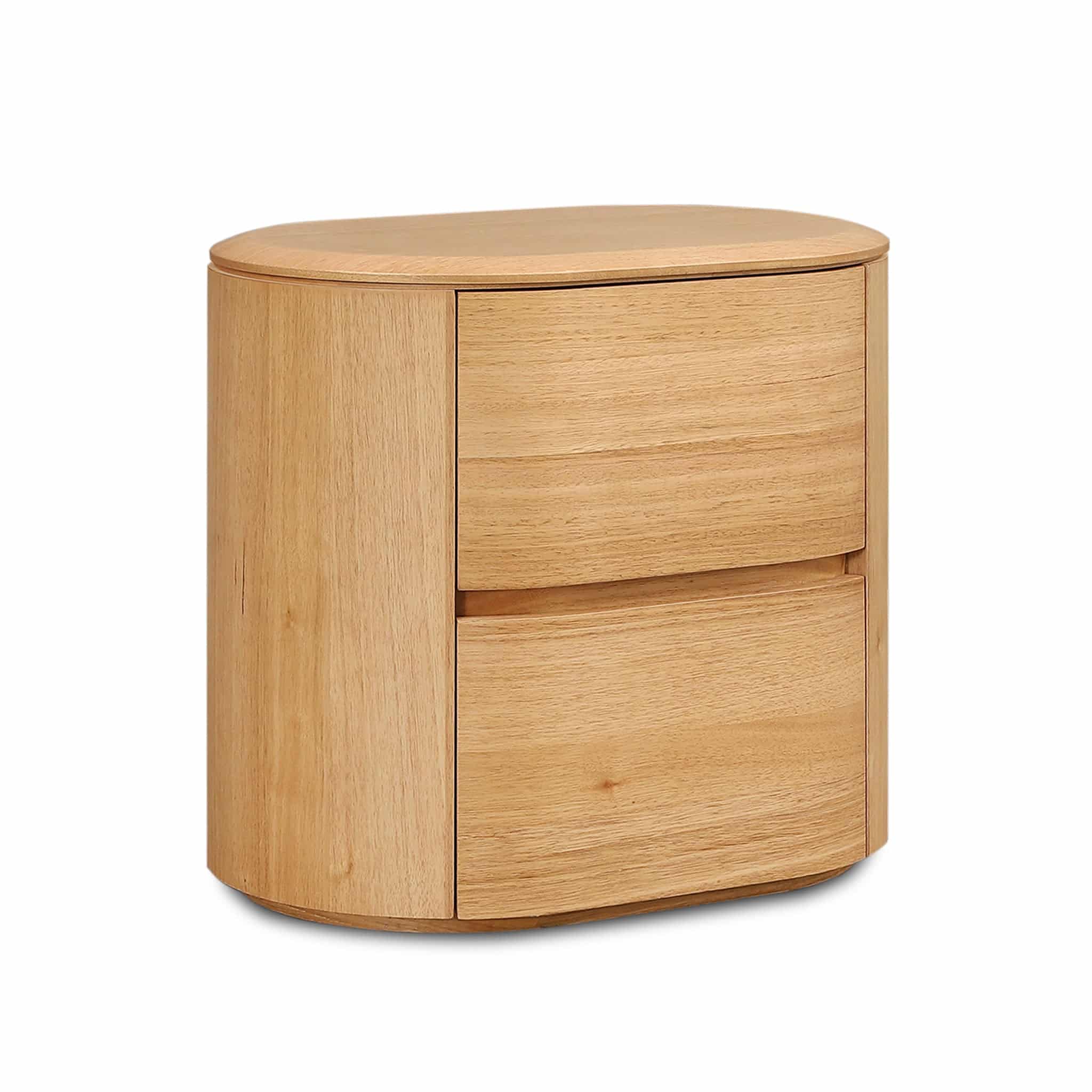 60cm Tassie Oak Bedside Table – Natural