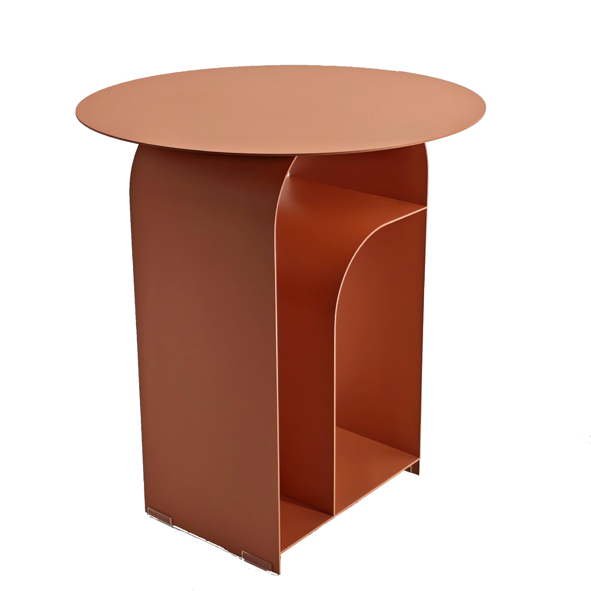 38cm Round Side Table – Blush