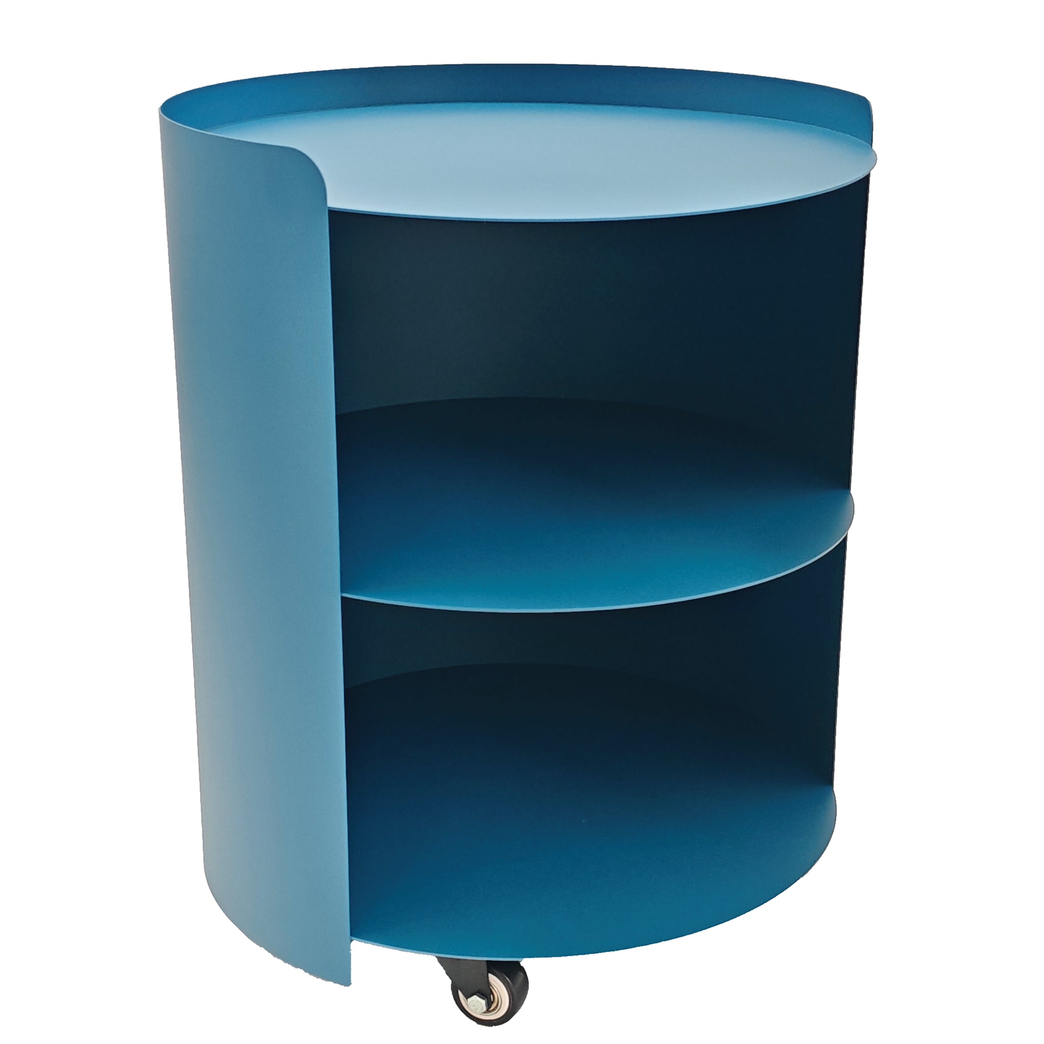 37cm Round Side Table – Navy Blue
