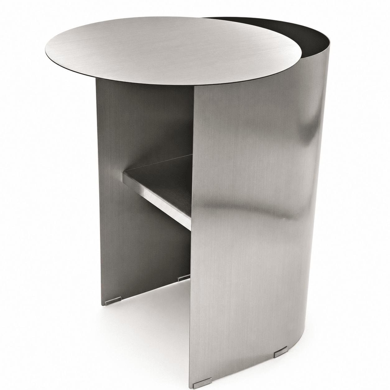 38cm Side Table – Stainless Steel