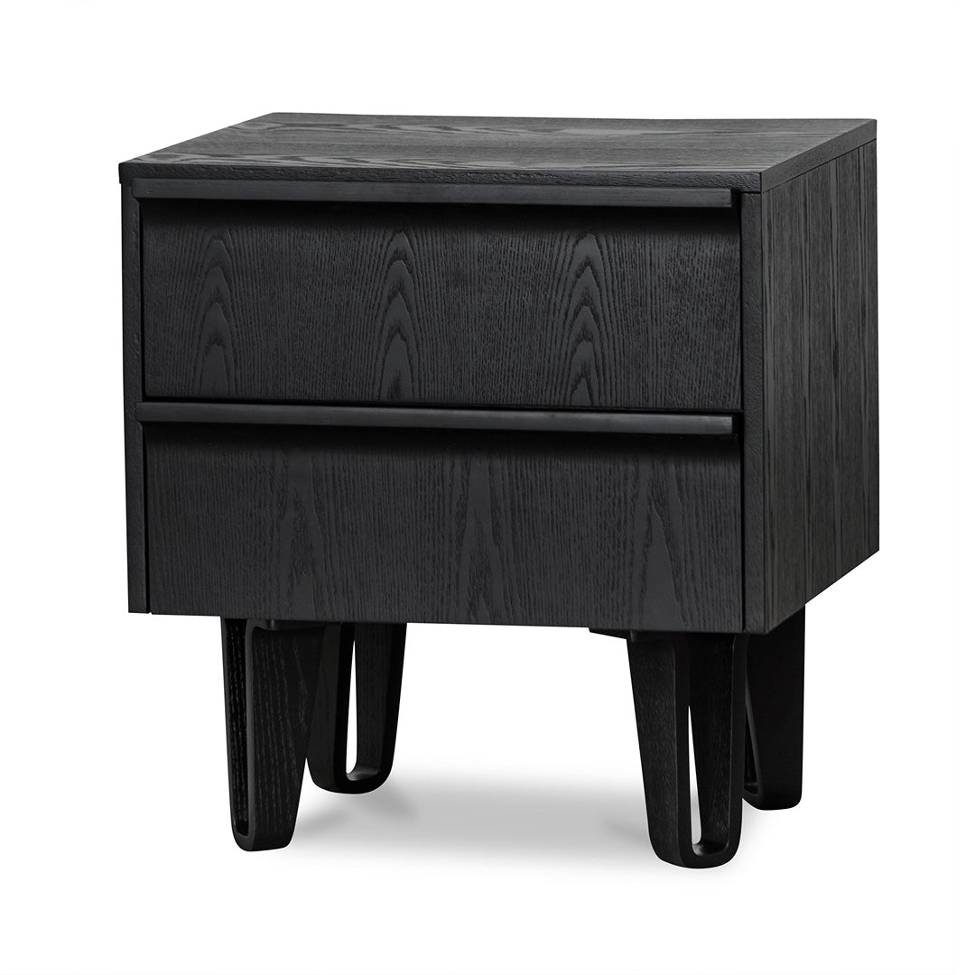 Bedside Table – Full Black (50cm (W) x 42.5cm (D) x 54.5cm (H))