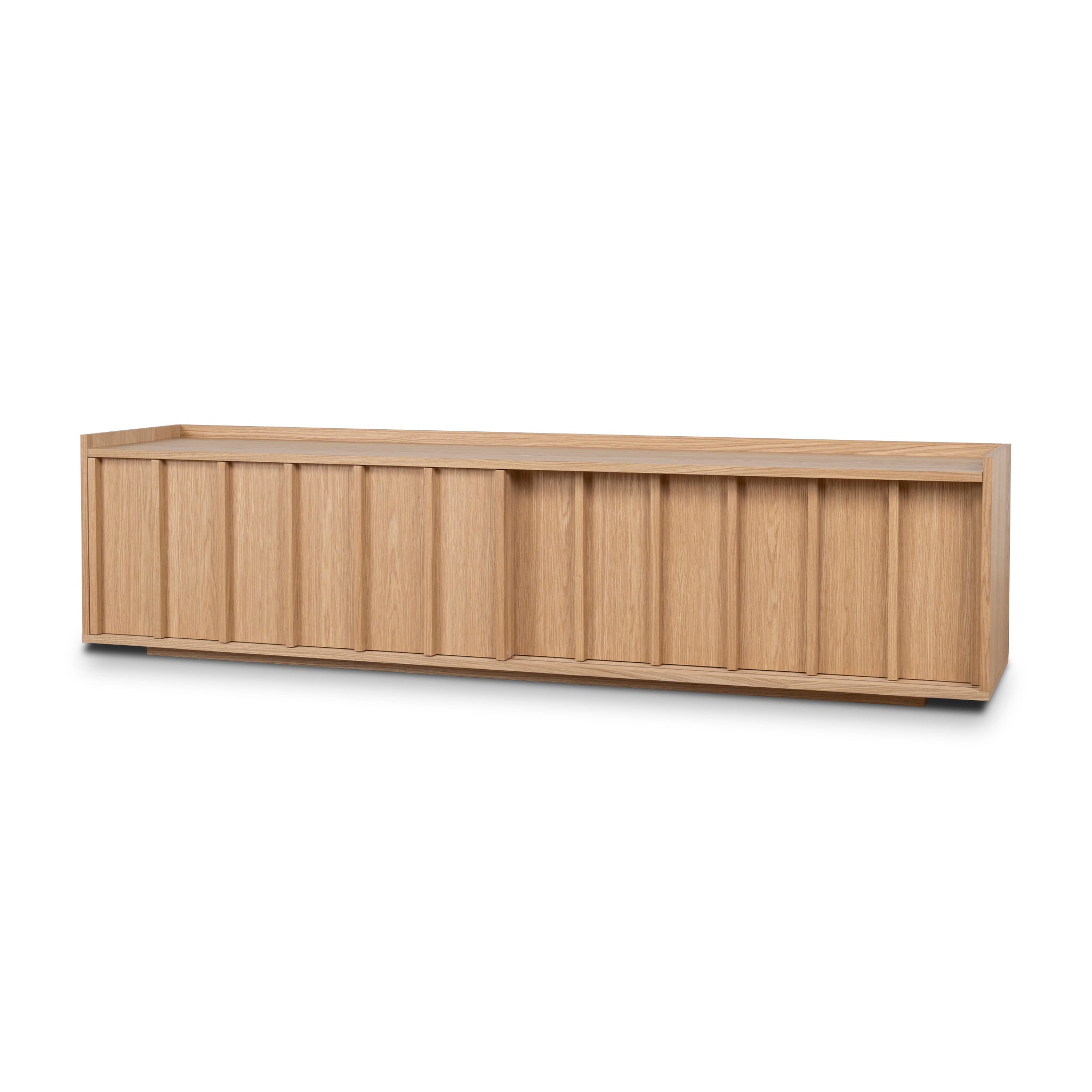 2m Wooden TV Entertainment Unit – Natural