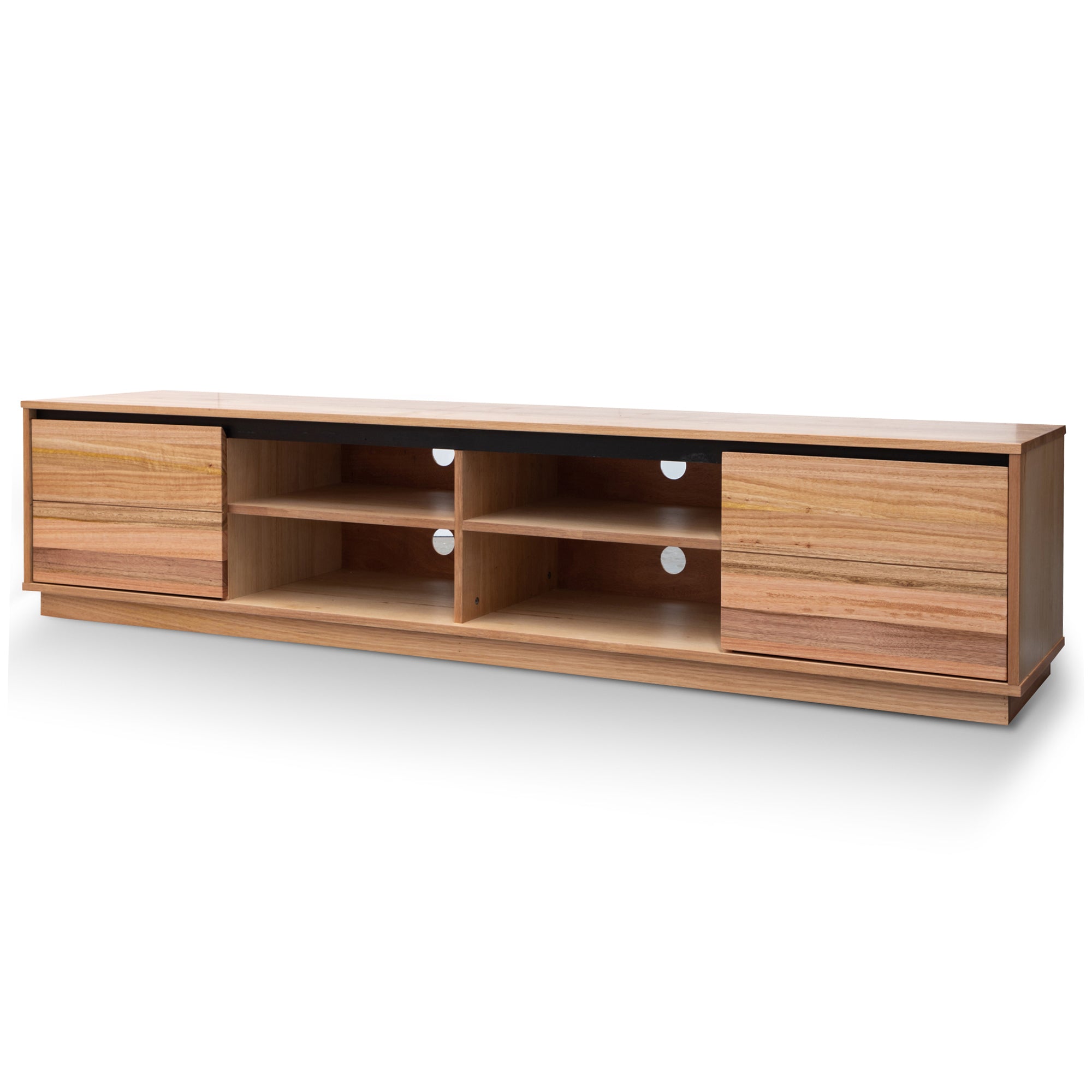 2.2m Entertainment TV Unit – Messmate (220cm (W) x 45cm (D) x 47.8cm (H))