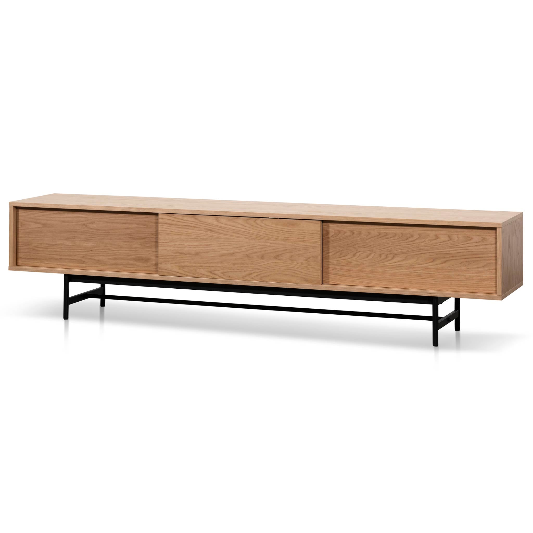 2.1m Wooden aEntertainment TV Unit – Natural