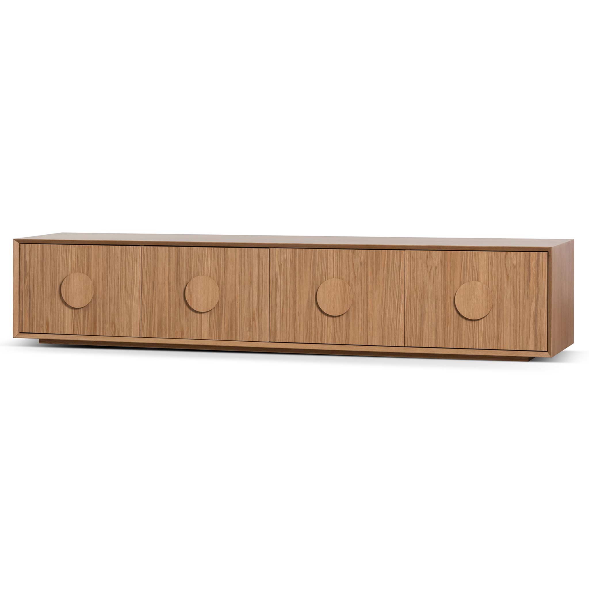 2.3m Wooden Entertainment TV Unit – Natural