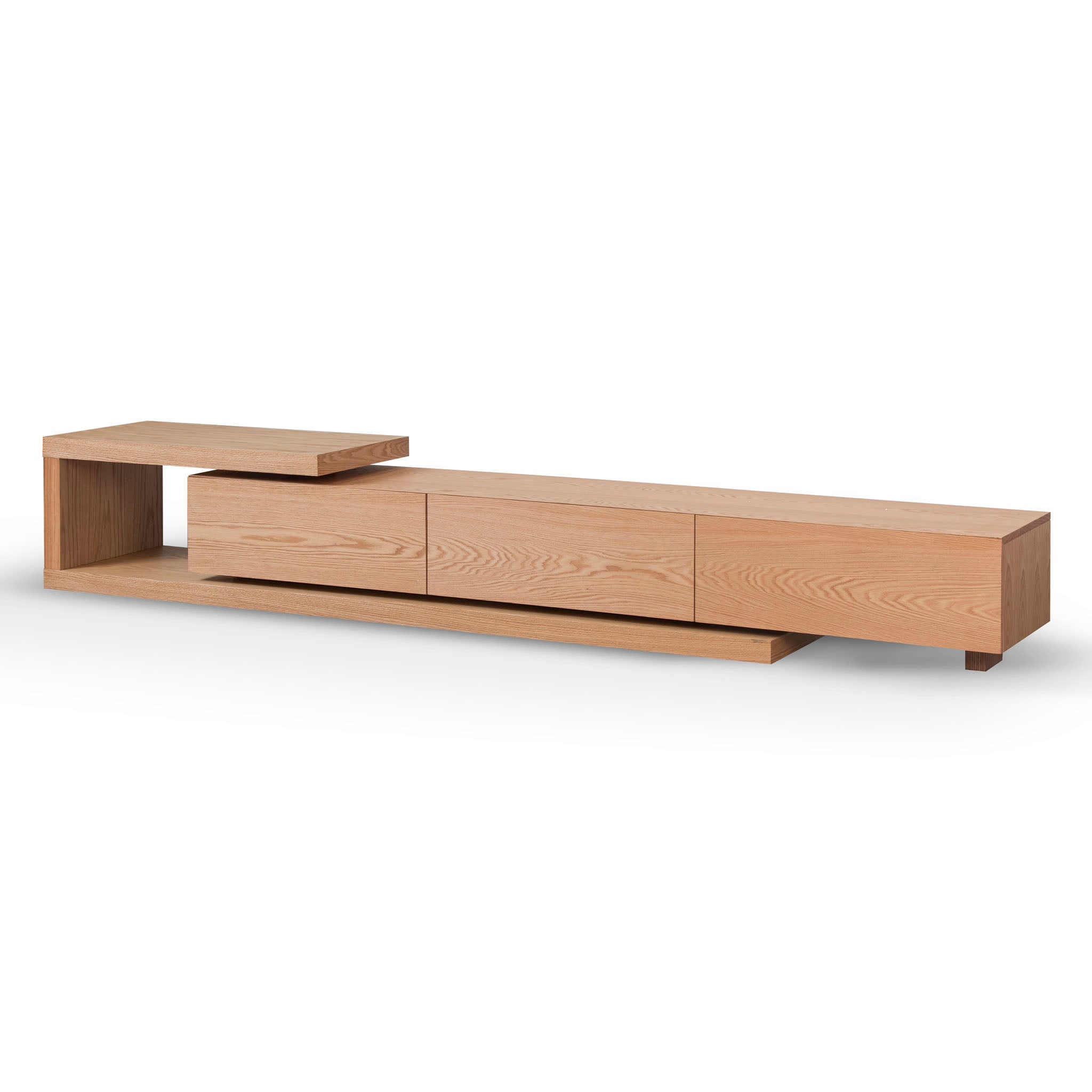 Extendable TV Entertainment Unit – Natural