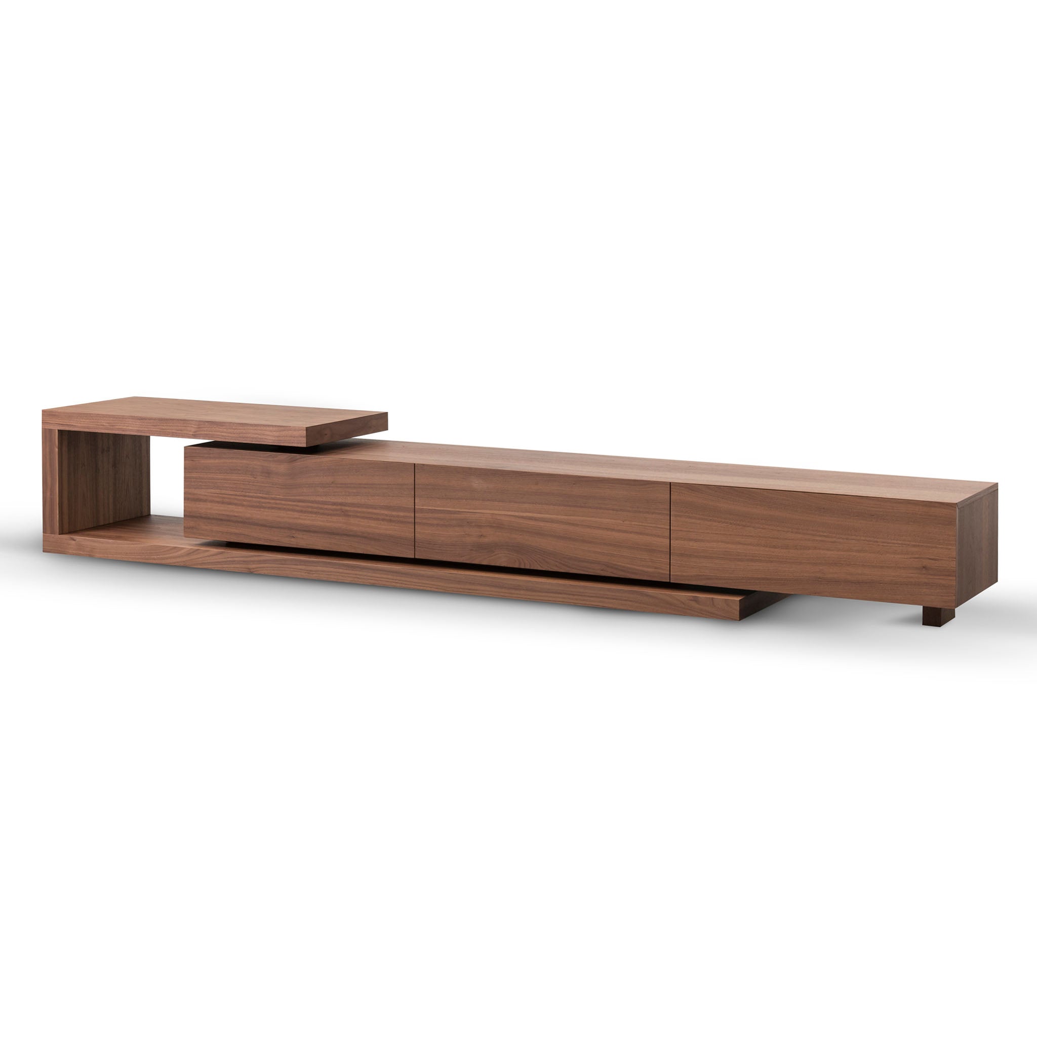 Extendable TV Entertainment Unit – Walnut