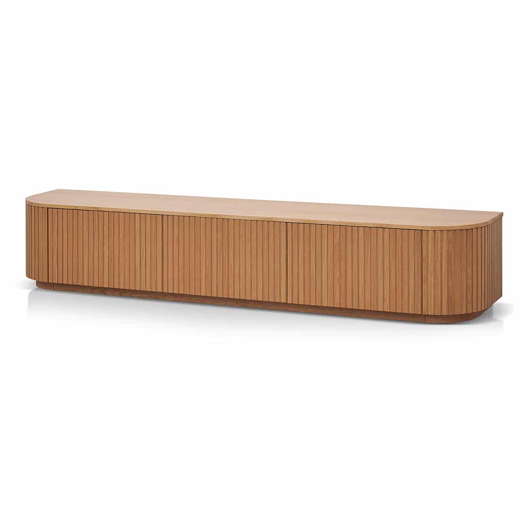 2.4m TV Entertainment Unit – Natural Oak