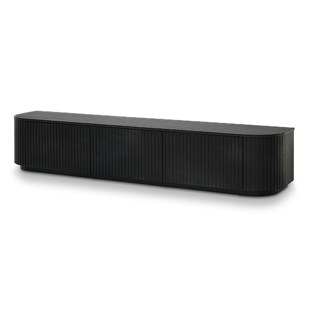 2.4m TV Unit – Full Black Oak