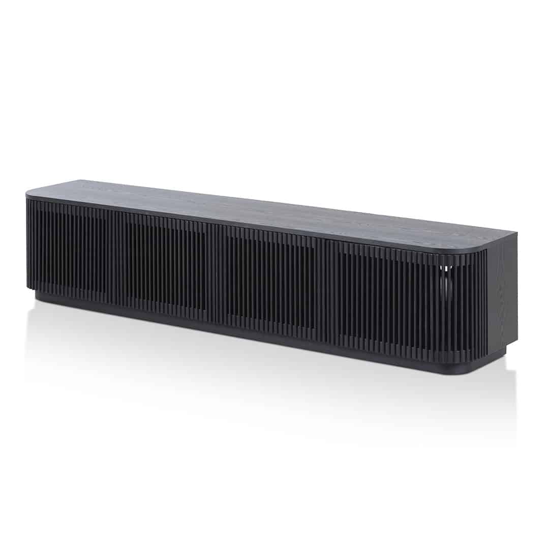 2m TV Unit – Full Black