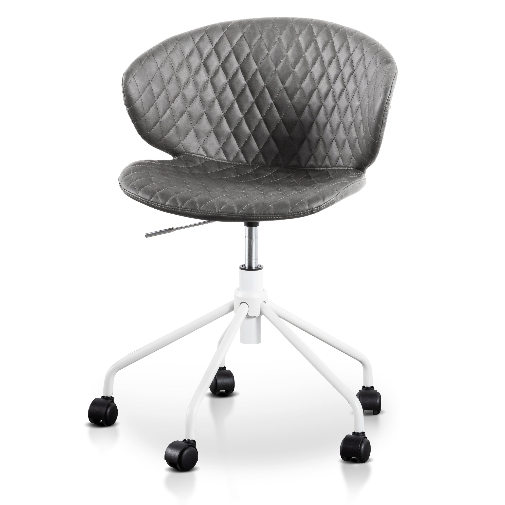 Office Chair – Charcoal with White Base