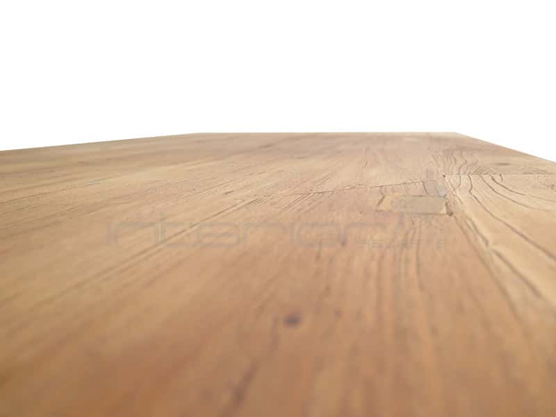 Reclaimed Elm Wood Table 1.5m - Rustic Natural — view 9