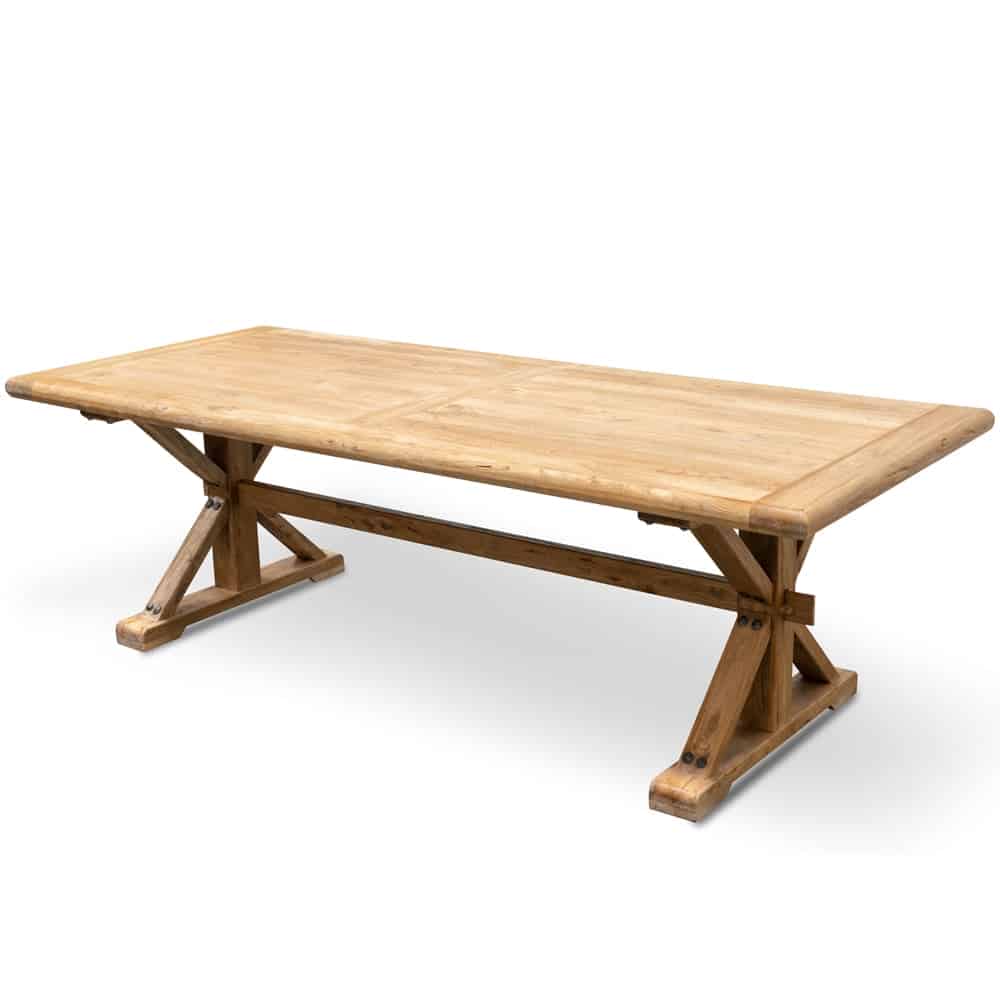 Wood Dining Table 3m – Rustic Natural