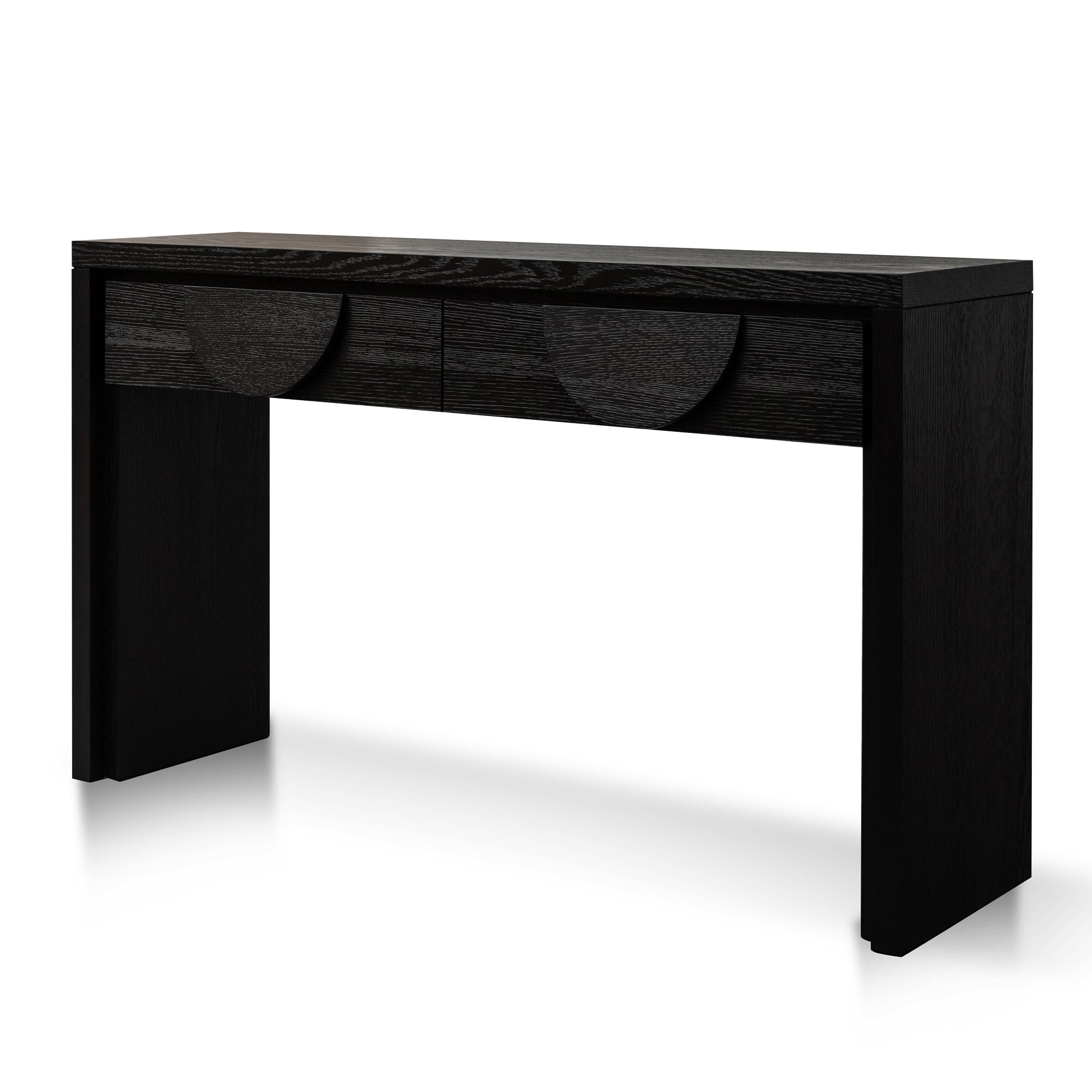 1.4m Console Table – Textured Espresso Black (140cm (W) x 38cm (D) x 80cm (H))