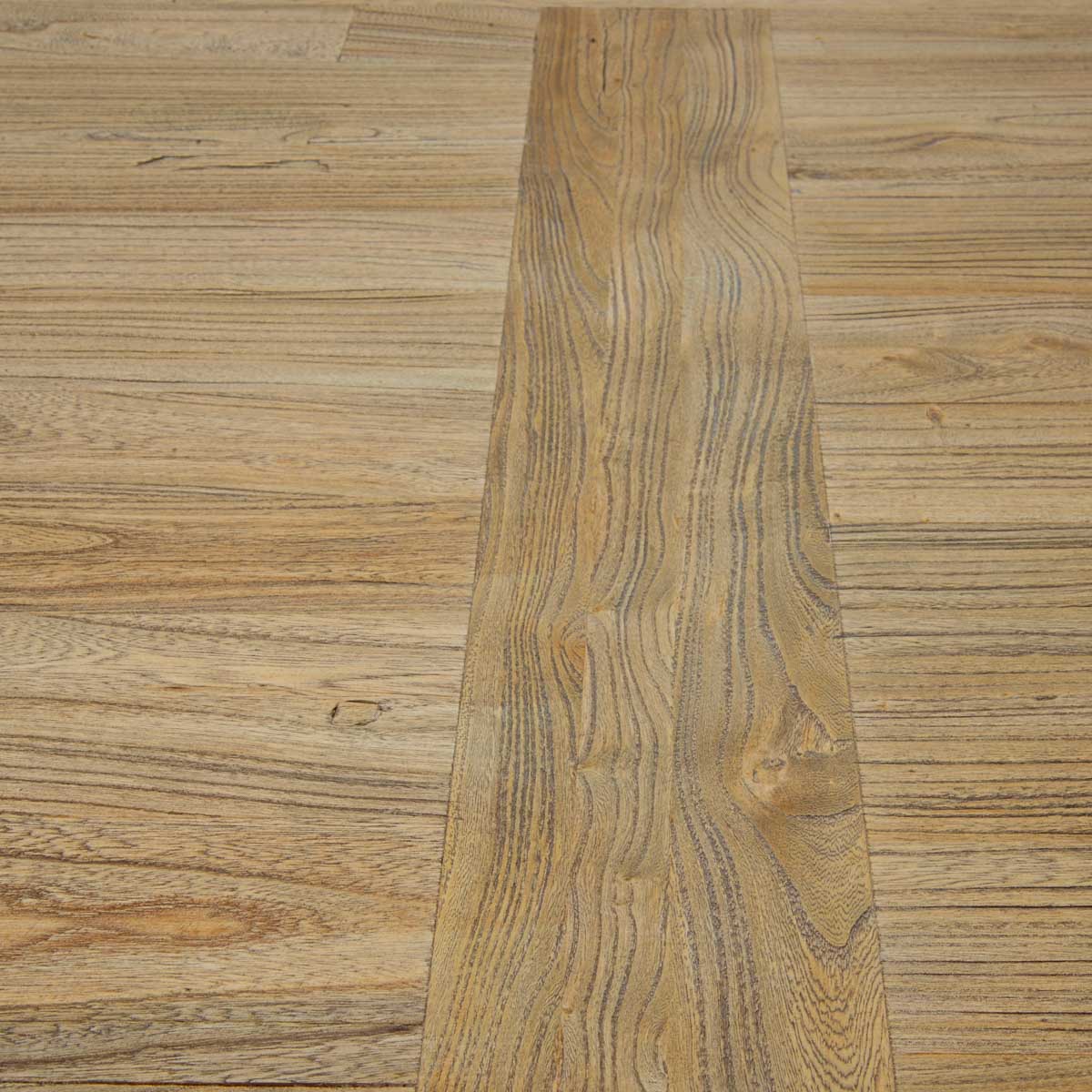 Wood Dining Table 2.4m - Rustic Natural — view 9