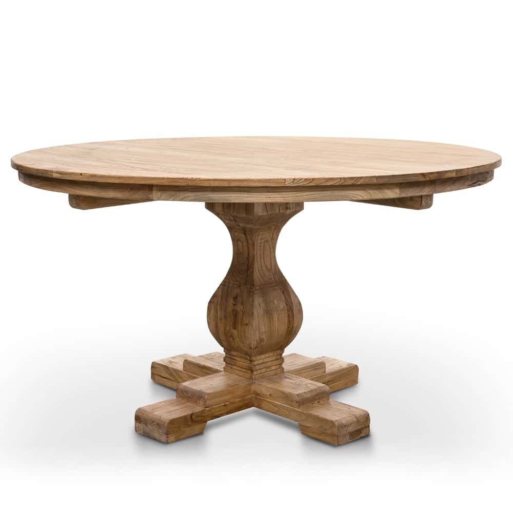 Round Dining Table 140cm – Rustic Natural