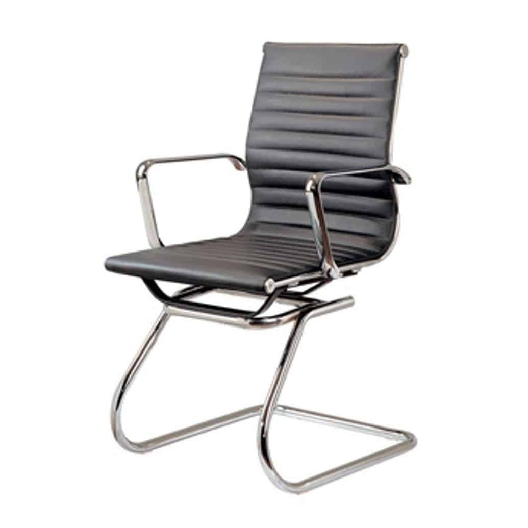 PU Leather Office Chair – Black